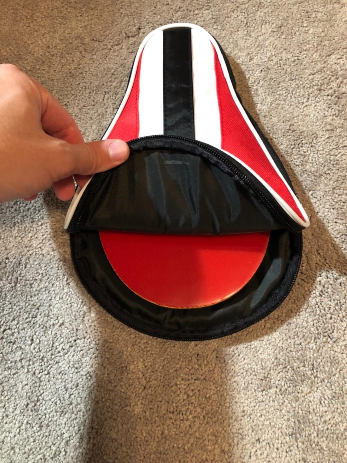 STIGA Ping Pong Paddle Cover – Padded Table Tennis Racket Case with Heavy-Duty Vinyl Construction, Zipper Closure, Reinforced Edge Protection for Travel and Storage customer photo 1