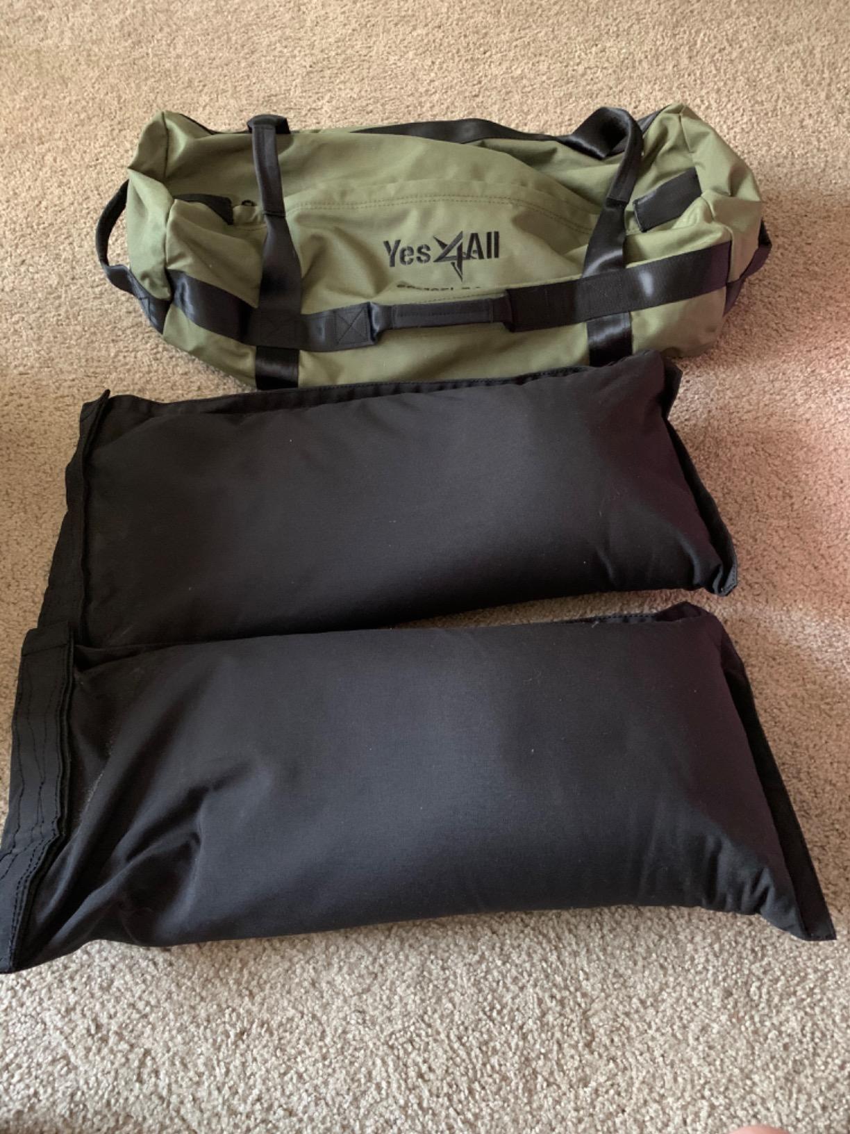 Yes4All Sandbags for Working Out, Adjustable Sand Bags for Weight Training with Handles, Multiple Colors & Sizes 5-200lbs customer photo 1