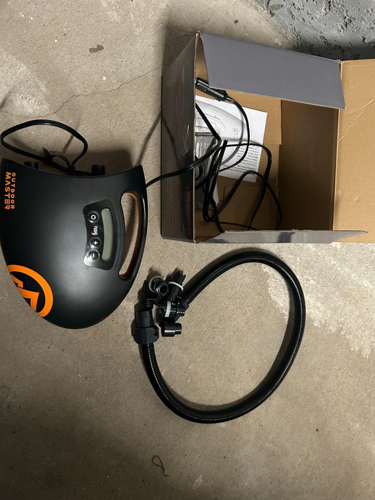 OutdoorMaster Shark 2 High Pressure SUP Pump, Electric Air Pump 20 PSI customer photo 2