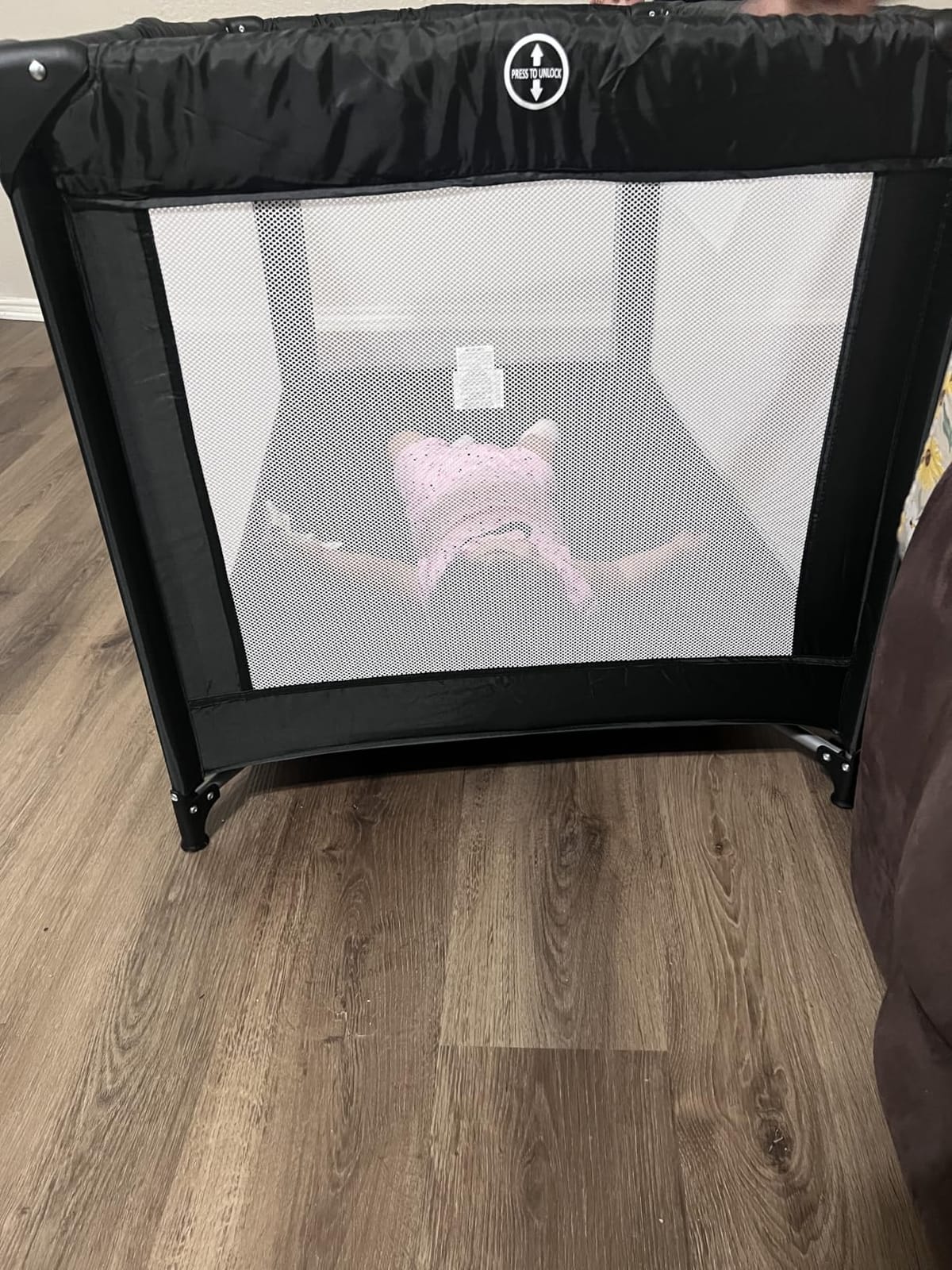 Dream On Me Nest Portable Playard, Lightweight, Foldable, Carry Bag, Pink customer photo 2
