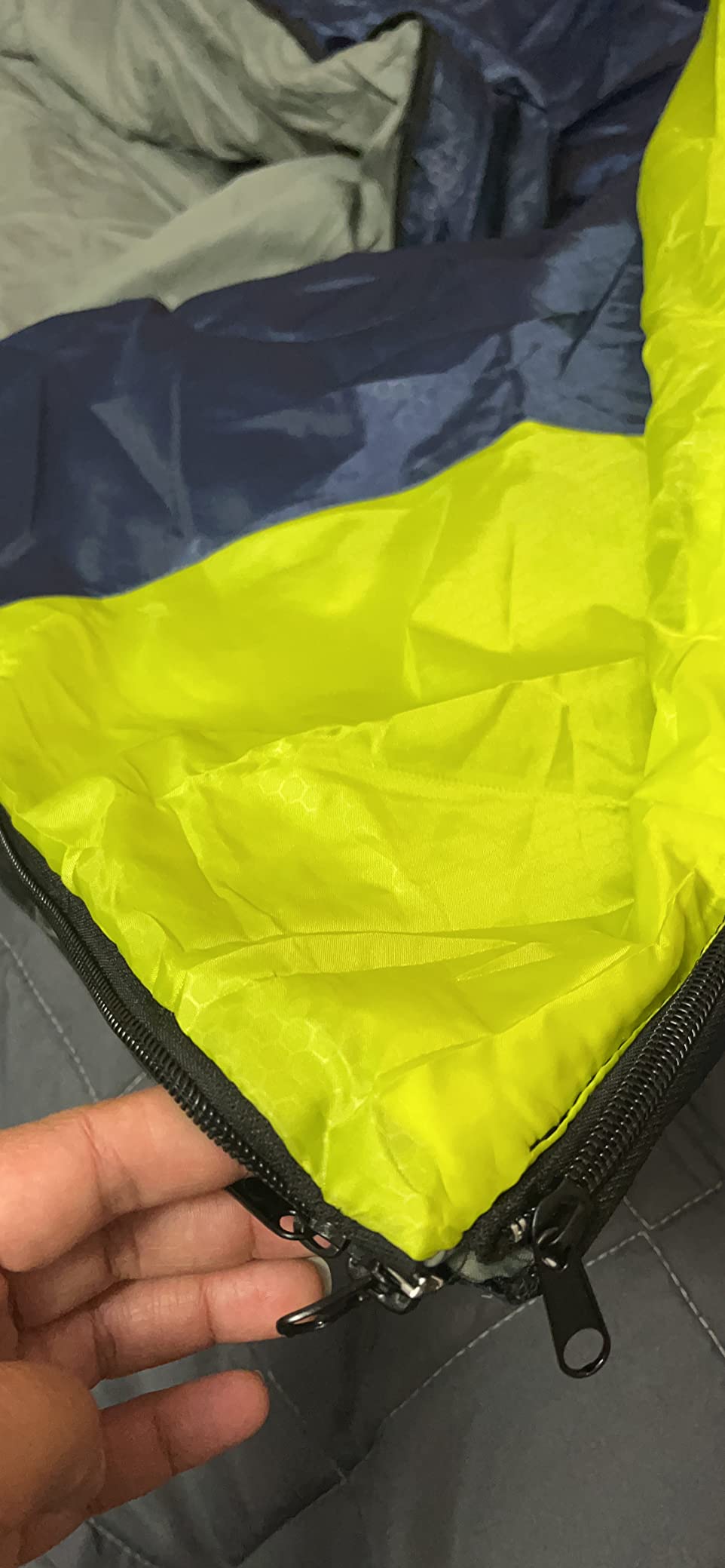 SWTMERRY Sleeping Bag 3 Seasons (Summer, Spring, Fall) Warm & Cool Weather - Lightweight,Waterproof Indoor & Outdoor Use for Kids, Teens & Adults for Hiking and Camping customer photo 2