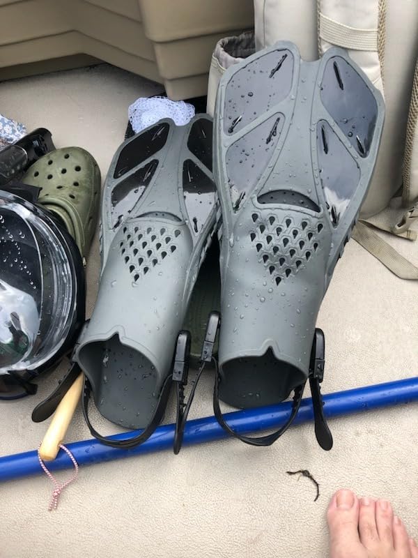 Greatever Snorkel Fins, Travel Size Short Flippers for Snorkel Swim Diving customer photo 2