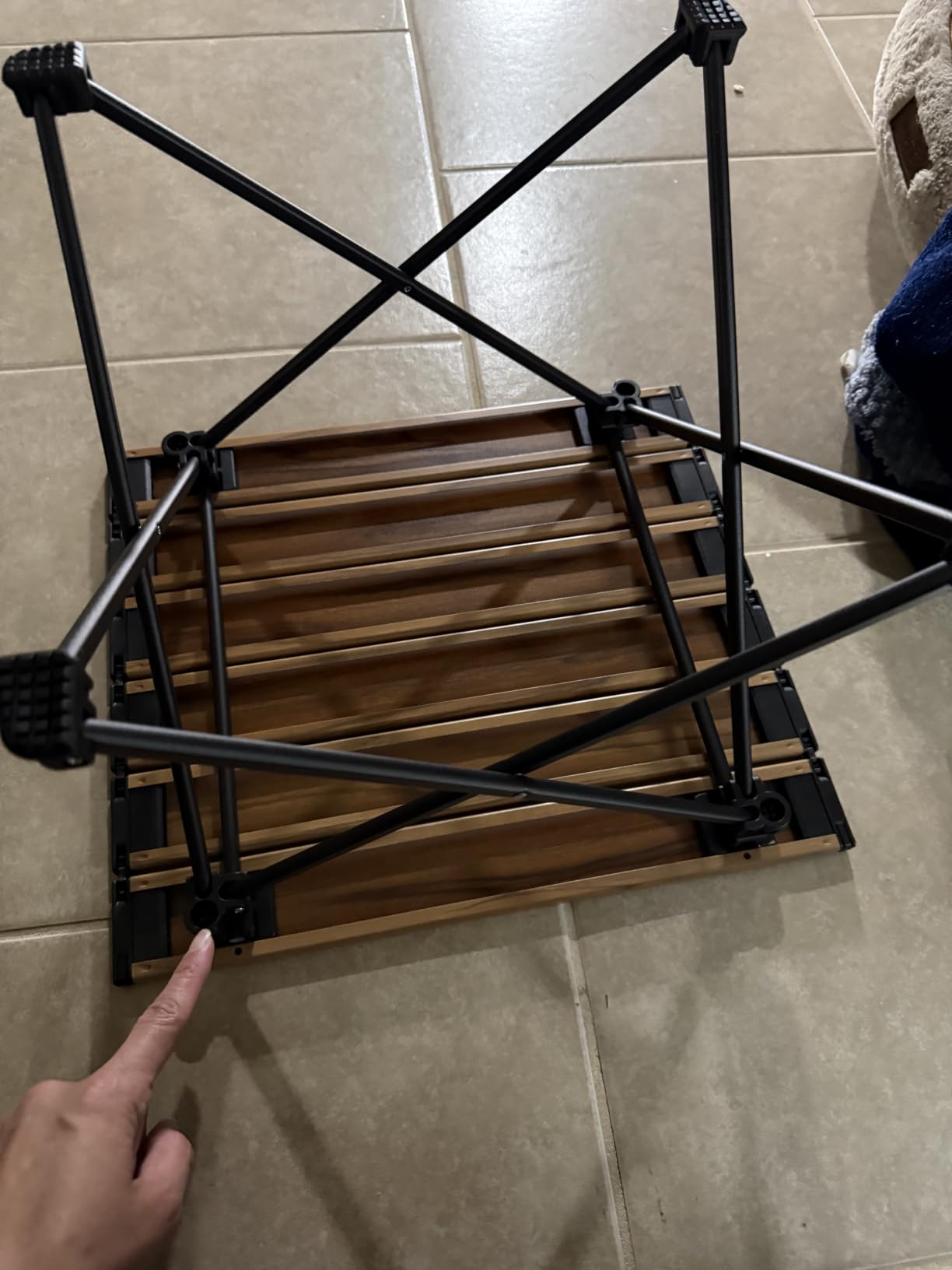 iClimb Ultralight Compact Camping Folding Table (Black - S) customer photo 2