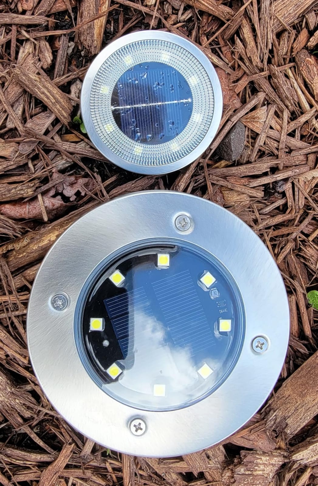 SOLPEX Solar Ground Lights Outdoor, Garden Lights 12 Pack Cool White customer photo 2