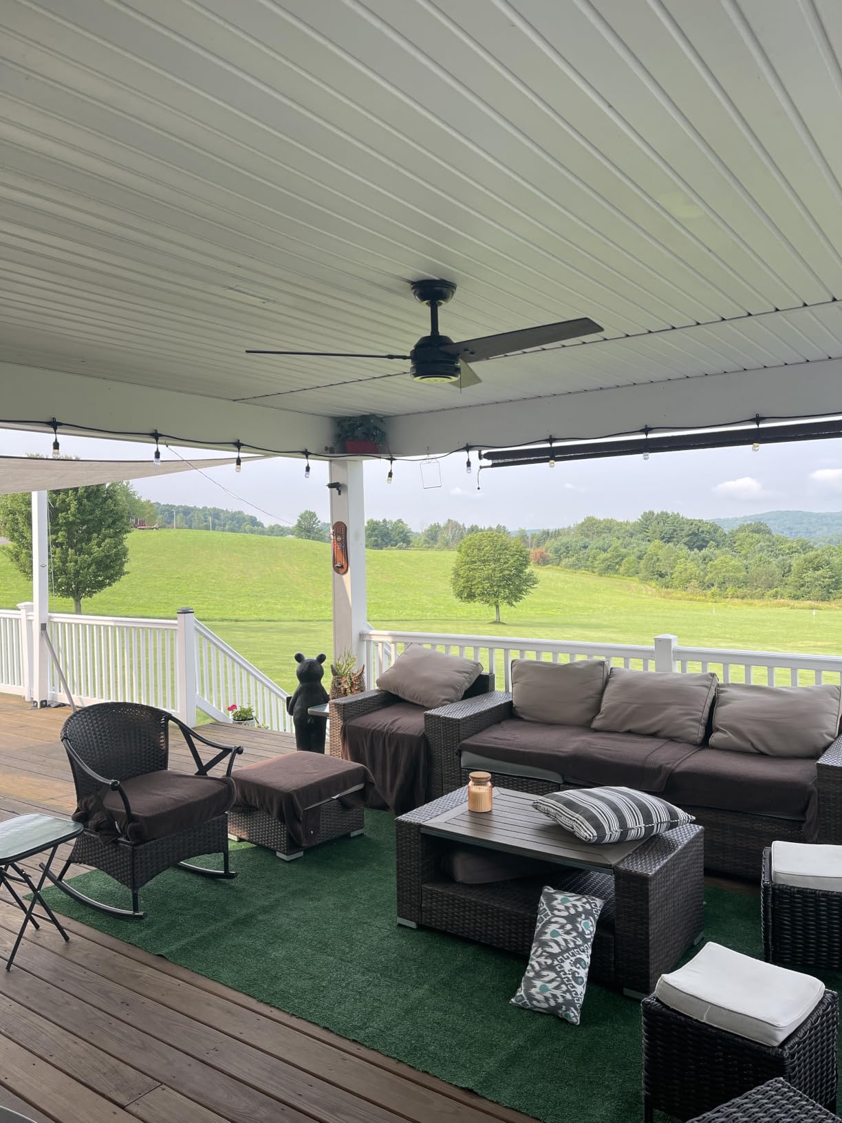 Hunter Cassius, Outdoor or Indoor, Ceiling Fan, 44 inch, Matte Black customer photo 1