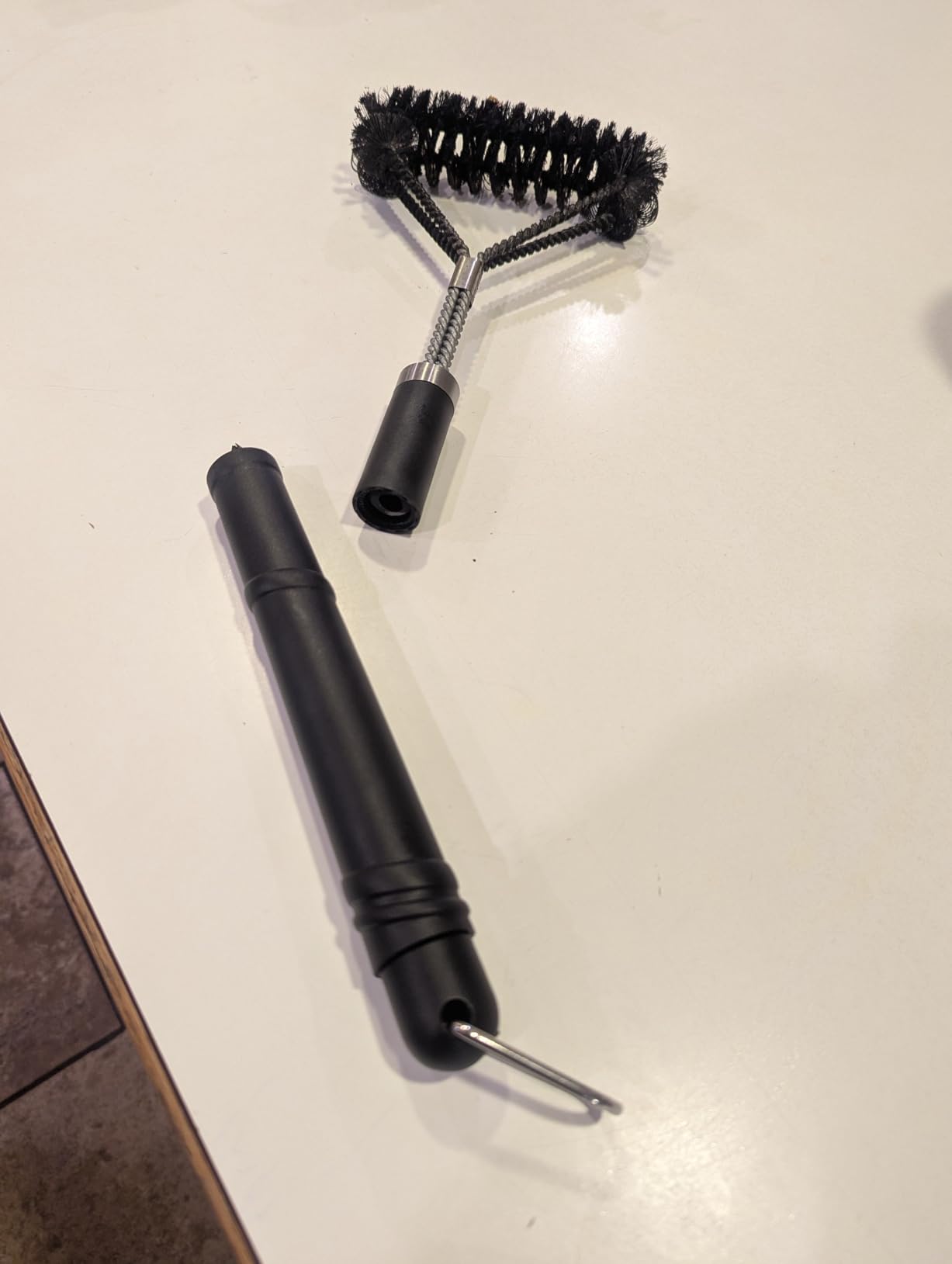 GRILLART Grill Brush [Wire + Helix] Combined BBQ Brush - Safe & Efficient Grill Cleaning Brush - 18