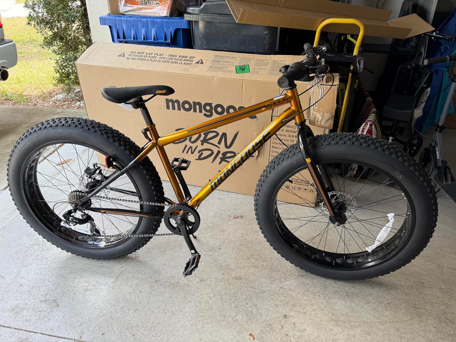 Mongoose Argus Trail or ST Fat Tire Mountain Bike, 20, 24 or 26 Inch Bike for Kids and Adults, 7 or 16 Speed, Aluminum or Steel Frame, Knobby Mountain Fat Tires, Mechanical Disc Brakes customer photo 1