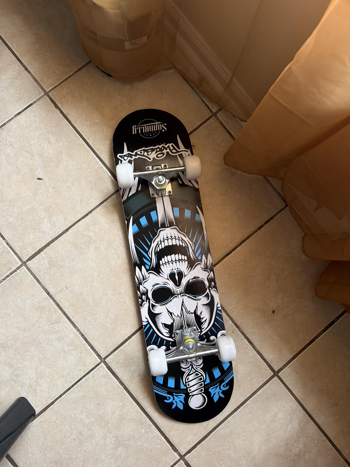 Standard Skateboards for Beginners Kids Boys Girls Youths Adults Starter-Complete Skate Boards 31''x 8'' Maple Wood Skateboard customer photo 1
