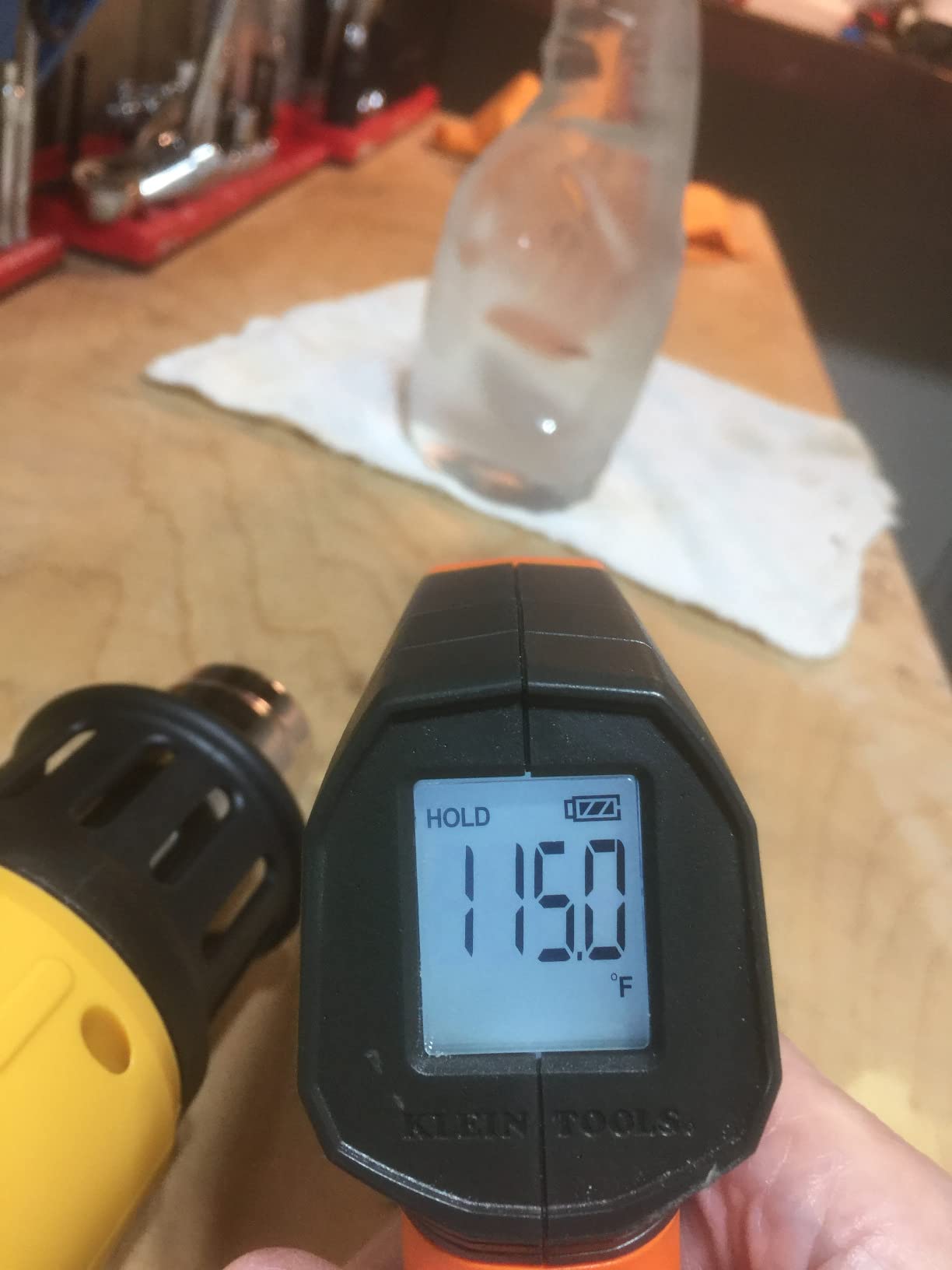 Klein Tools IR1 Infrared Thermometer with Targeting Laser, Auto-Hold, More customer photo 1