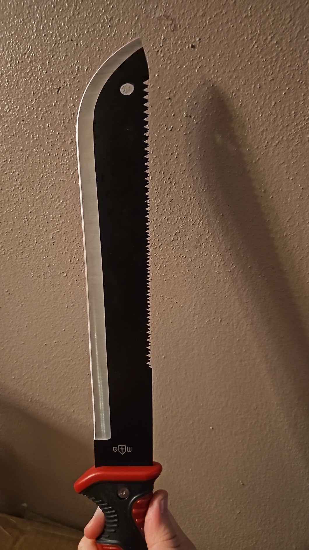 Machete with Saw - 19” Heavy Duty Tool & Sheath - Ergonomic No-Slip Handle - Survival Knife with Serrated Blade - Machetes for Bushcraft Hunting Garden Cutting Trees and Yard Work 111084 customer photo 2