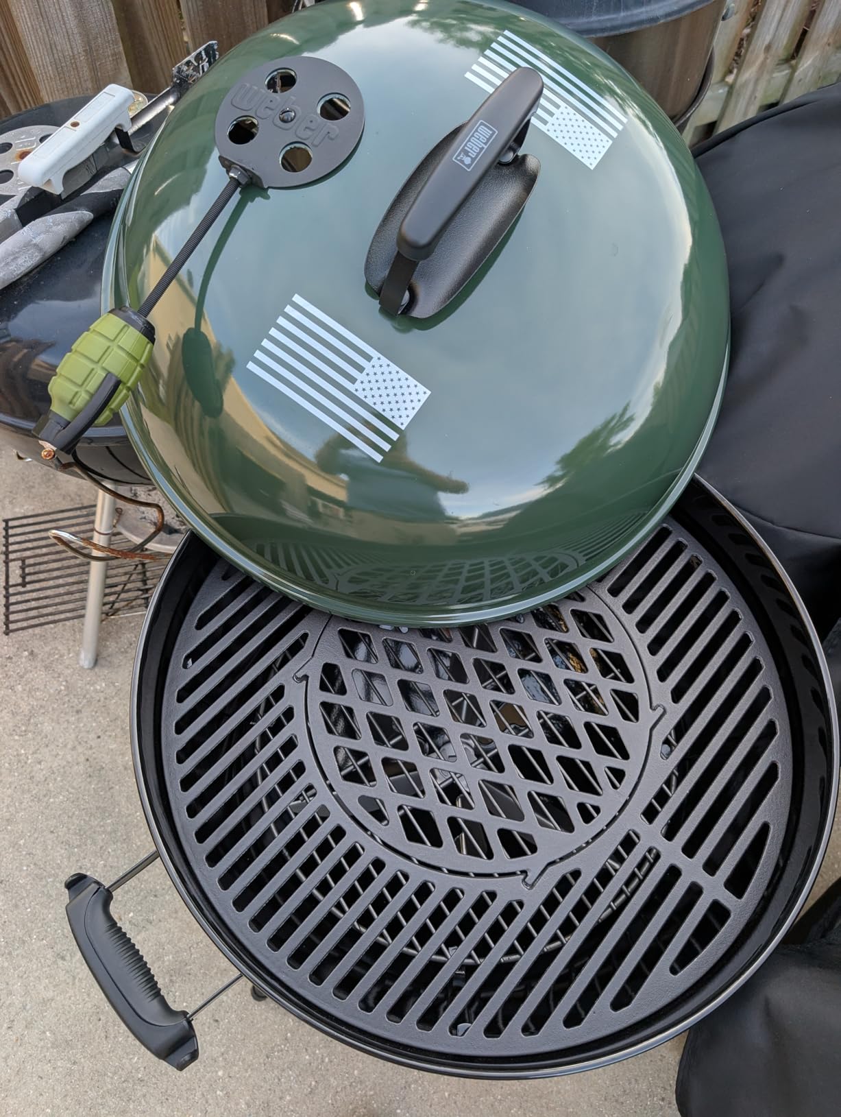 onlyfire 2-in-1 Cast Iron Grill Grate Replacement Weber Gourmet BBQ System customer photo 2