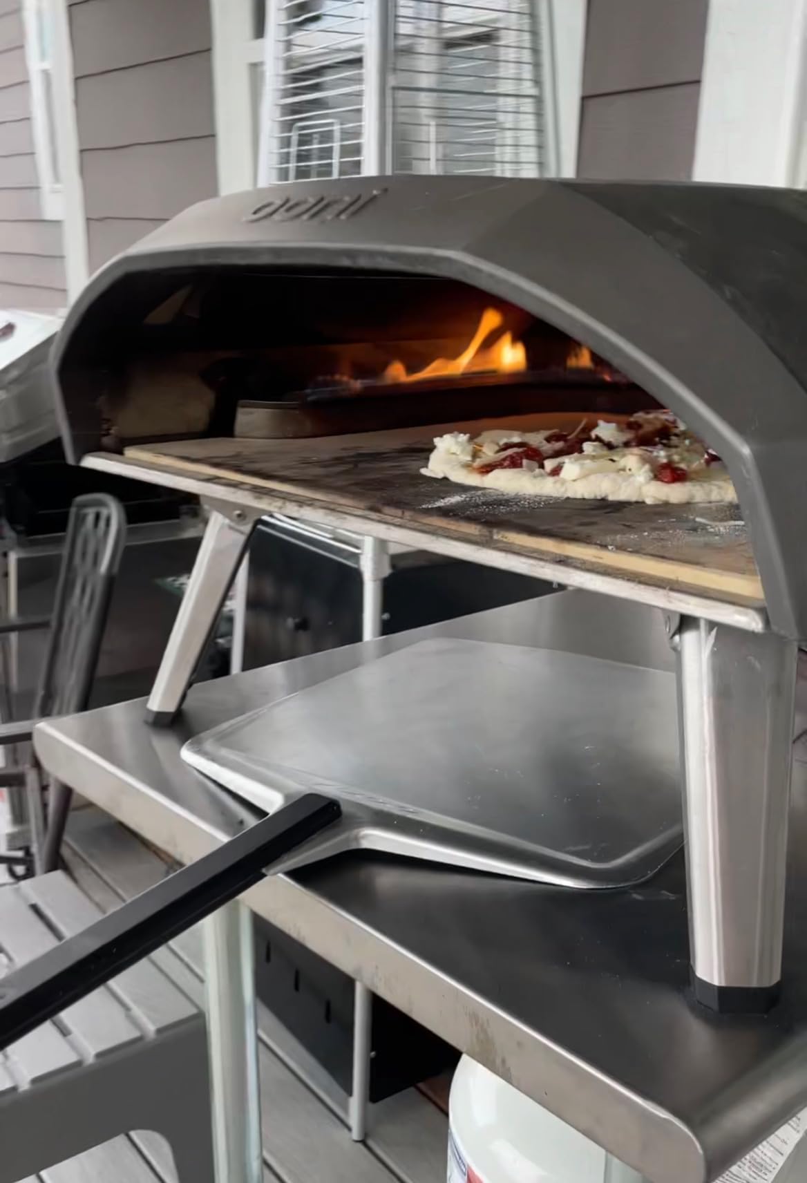 ooni 12' Aluminium Metal Pizza Peel - 12 Inch Lightweight Peel with Long Handle, Rectangle Pizza Turner customer photo 2
