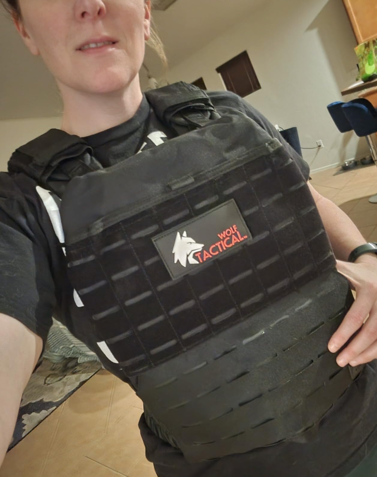 Wolf Tactical Adjustable Weighted Vest for Men & Women - Rucking, Workout, Running, Walking & CrossFit Weight Vest for Strength Training & Fitness customer photo 2
