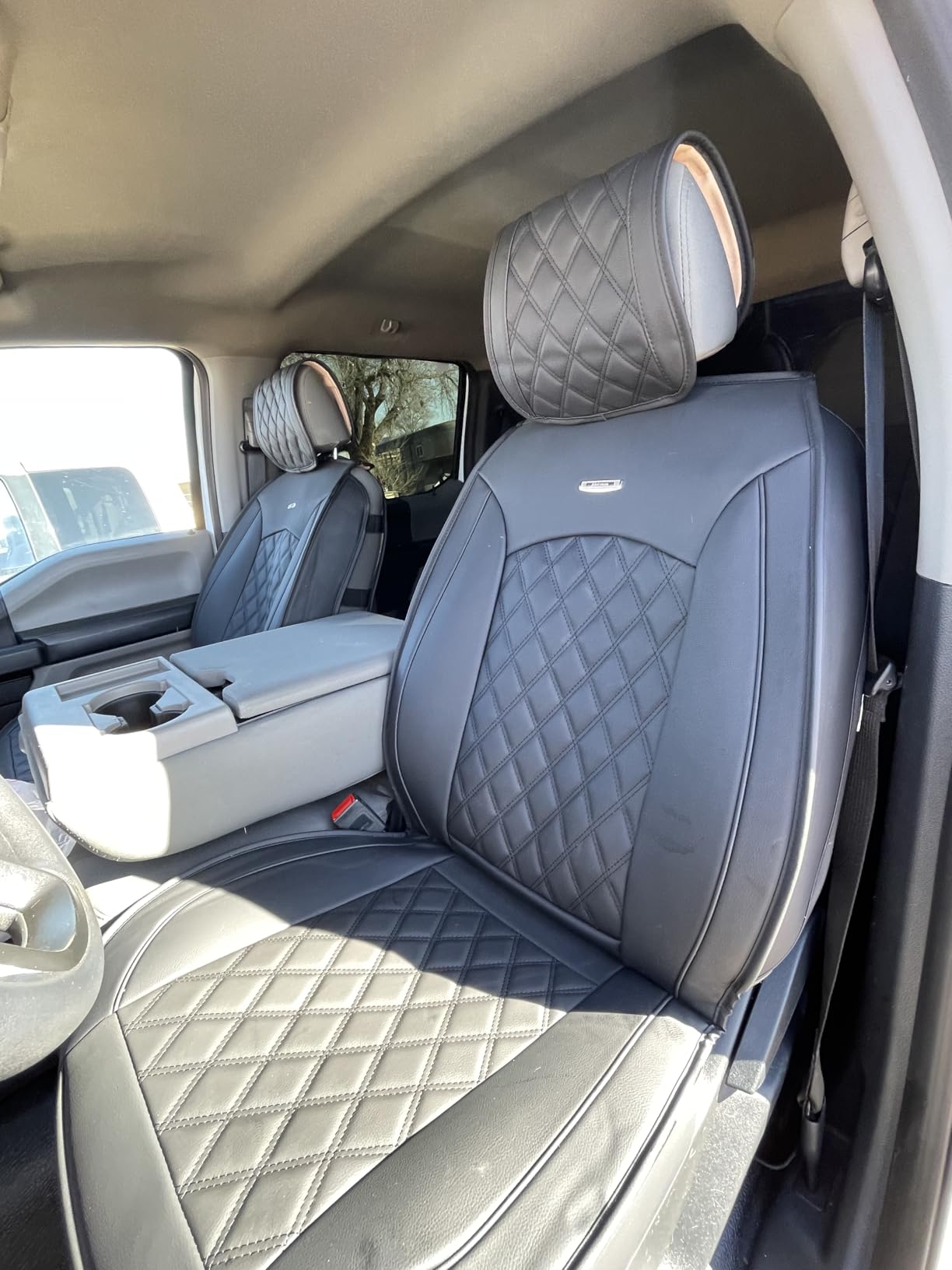 Aierxuan Car Seat Covers for Ford F150 F250 F350 F450 Truck (Black) customer photo 2