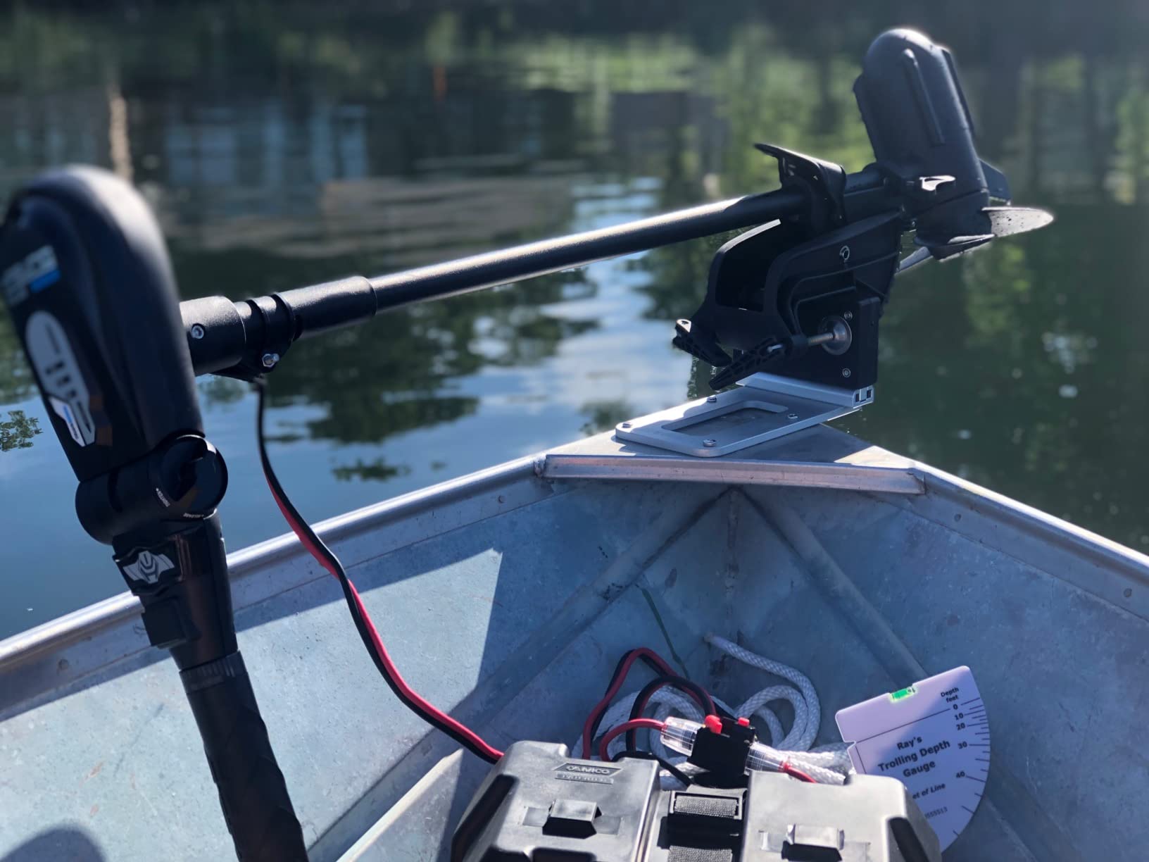 AQUOS Haswing 12V 65lbs 35.5in Brushless Transom Trolling Motor customer photo 1