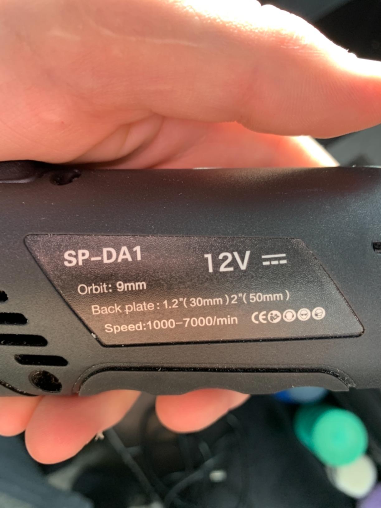 SPTA Cordless Mini Car Polisher, 12V Micro Cordless Scratches Killer Car Polisher RO/DA Mini Car Polisher for polishing, Sanding and Cleaning customer photo 1