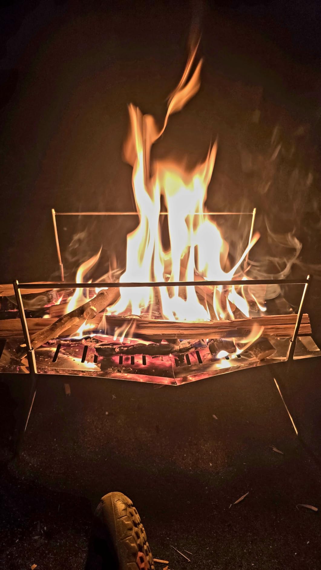 Tokyo Camp HAKOSUKA Portable Fire Pit, Stainless Steel Foldable Wood Grill customer photo 2