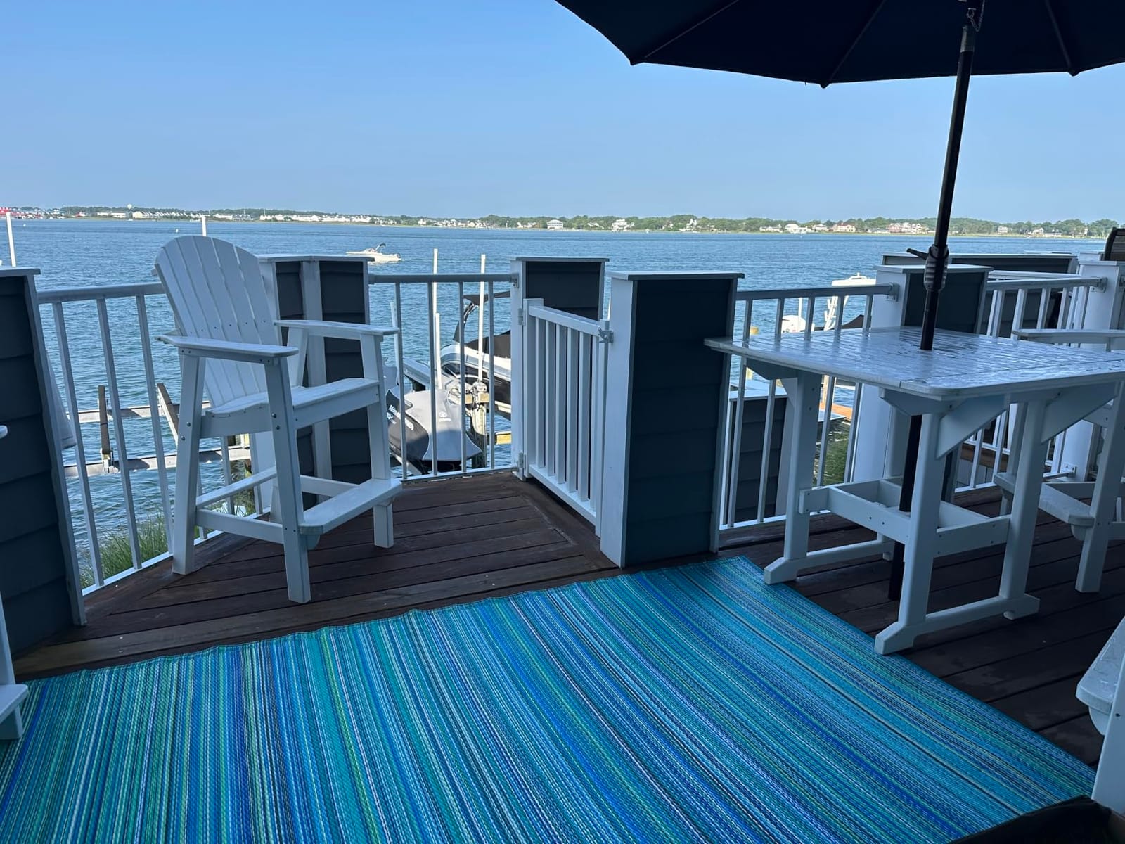 Fab Habitat Outdoor Rug - Waterproof, Fade Resistant, Crease-Free - Premium Recycled Plastic - Ombre - Patio, Deck, Porch, Balcony, Laundry Room - Big Sur - Sunset - 4 x 6 ft customer photo 2