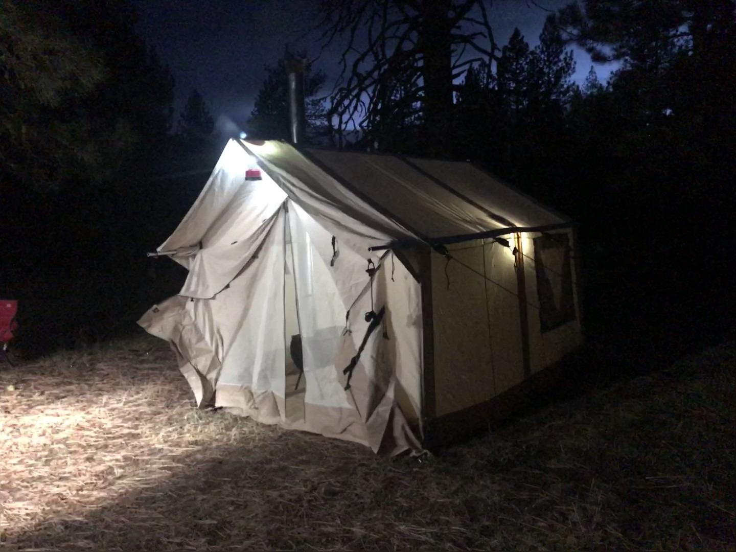 WHITEDUCK Alpha Canvas Wall Tent Water Repellent – Waterproof 4 Season Outdoor Camping & Hunting Tent w/Heavy Duty Aluminum Frame & PVC Floor for Large Groups Families & Outfitters customer photo 1