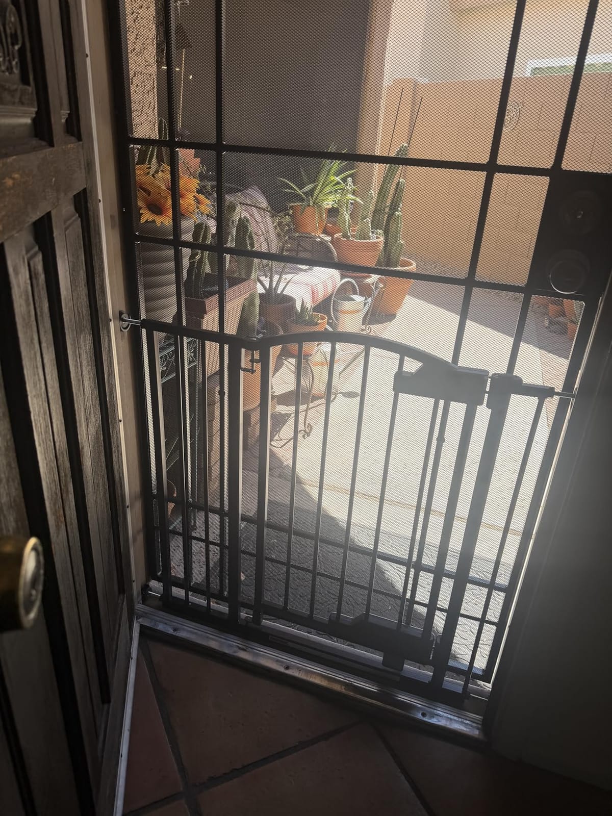Ingenuity Multi-Use Decorative Extra Tall Walk-Thru Baby Gate, Fits Openings 28.5-48 Inch (Pack of 1), Black Metal, for Doorways and Stairways, 36' Tall Baby and Pet Gate, Black, One Size customer photo 2