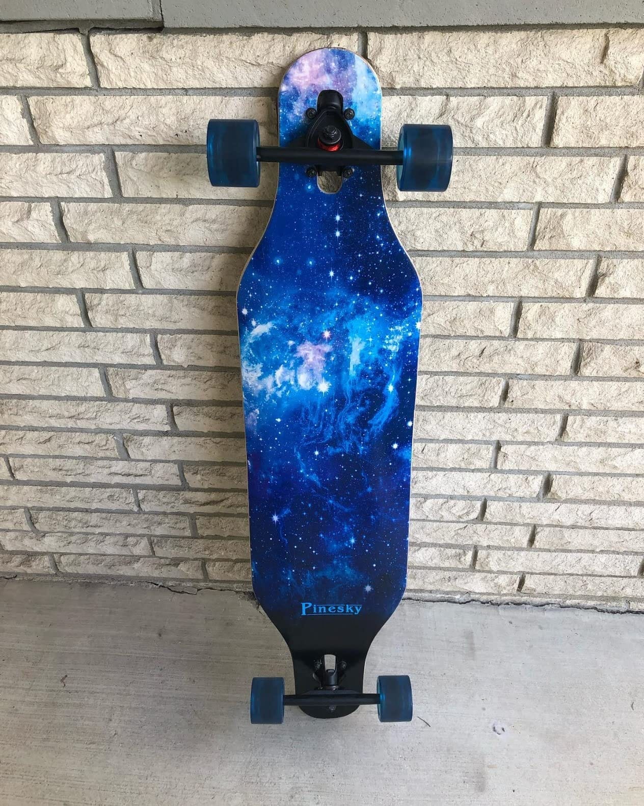 41 Inch Longboard Skateboard 8 Ply Natural Maple Complete Skateboard Cruiser for Cruising, Carving, Free-Style and Downhill with T-Tool customer photo 1