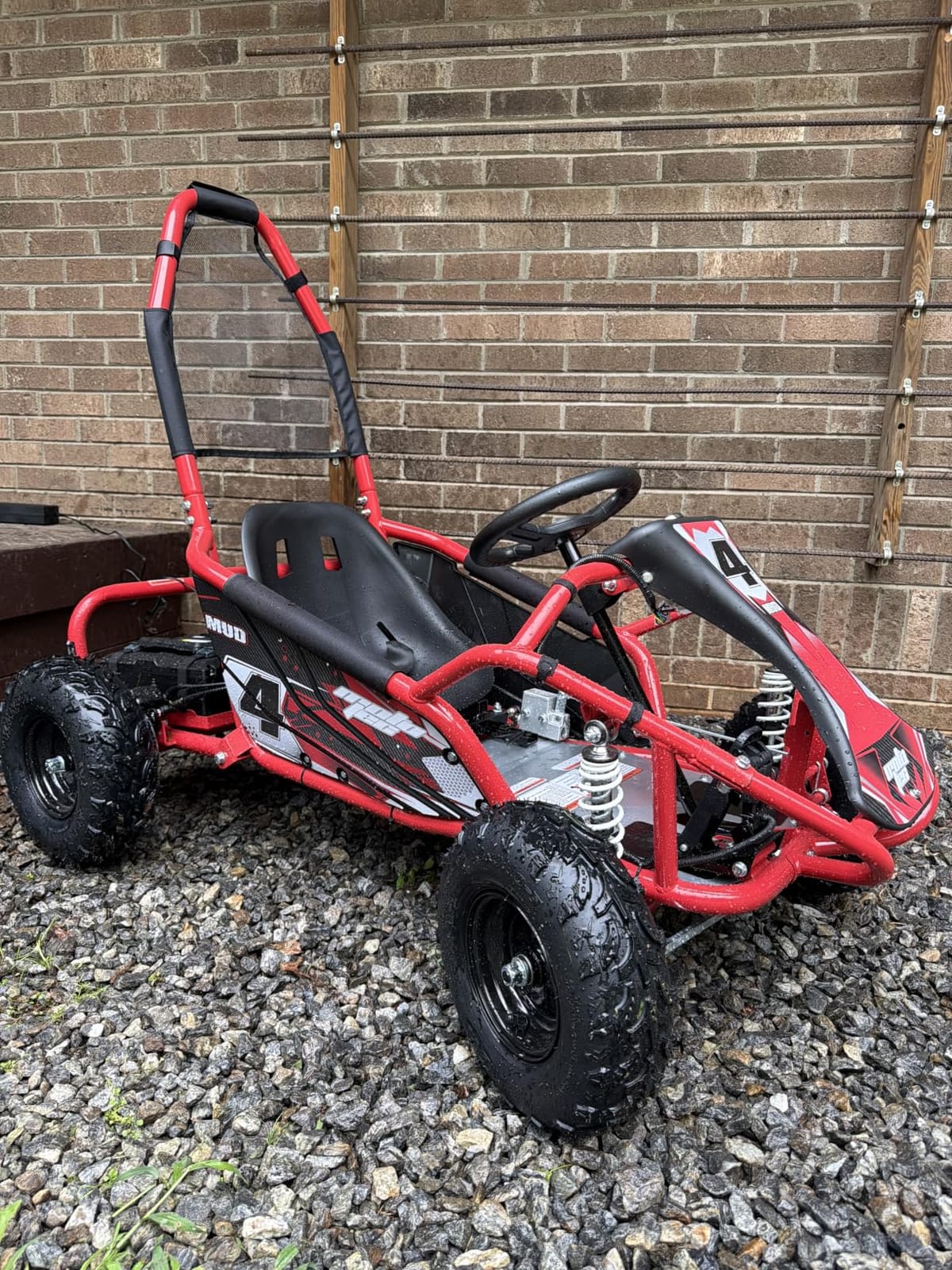 MotoTec Mud Monster Kids Electric 48v 1000w Go Kart Full Suspension customer photo 1
