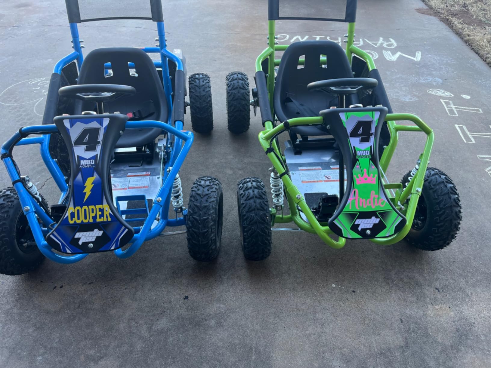 MotoTec Mud Monster Kids Electric 48v 1000w Go Kart Full Suspension customer photo 2