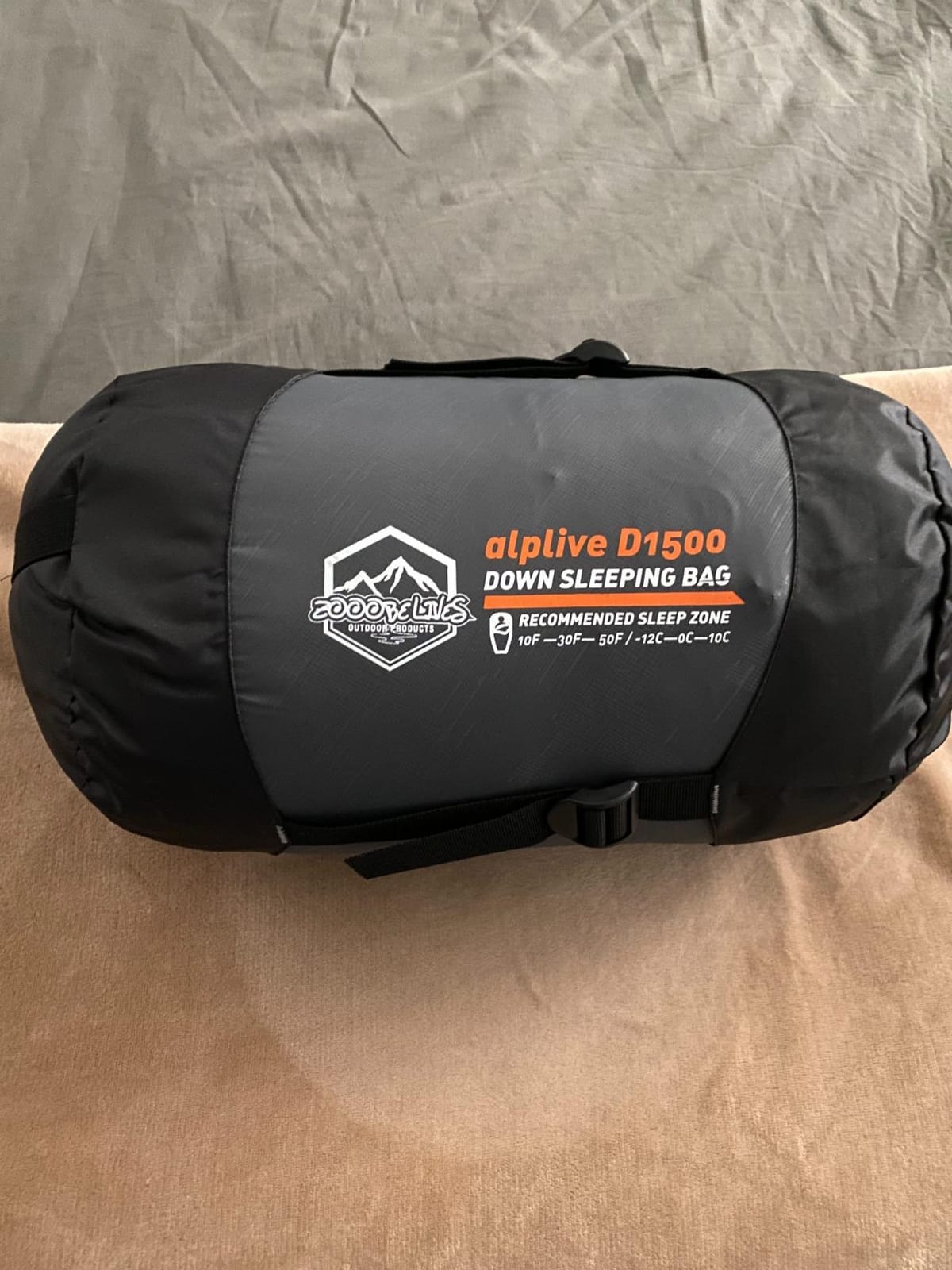 ZOOOBELIVES 10 Degree Down Sleeping Bag for Adults, 4-Season Cold-Weather Mummy Bag, Roomy Fit, 550+ Fill Power Warmth, Lightweight & Compressible for Car Camping, Backpacking & Hunting - AlpliveD1500 customer photo 2