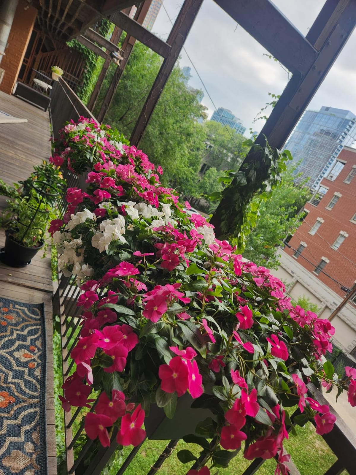 Veradek Pure Series Railing Planter - Tapered Window Box with Bracket customer photo 2