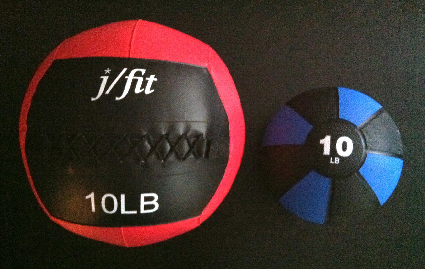 JFit Wall Ball – Premium Soft Weighted Exercise Ball for Strength, Conditioning, Gym & Home Workouts, 4-30 LB customer photo 1
