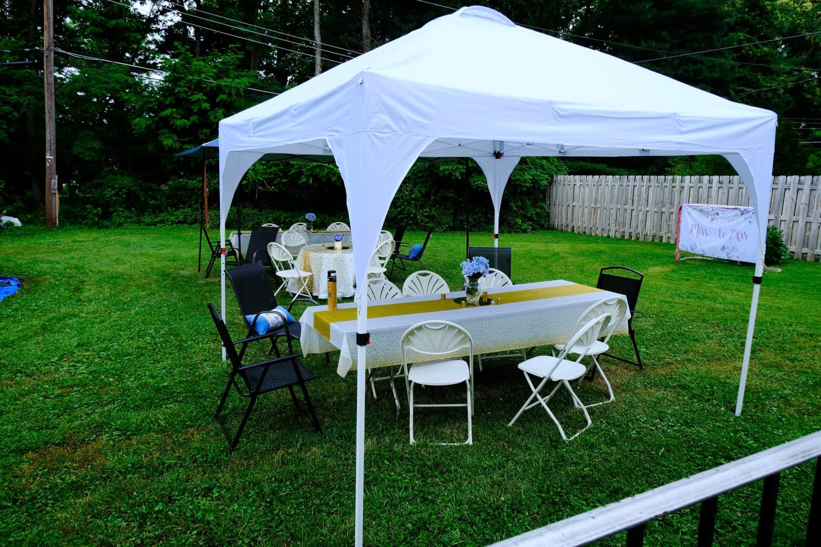 Yaheetech 10x10 Pop Up Canopy Tent for Outdoor Events, White customer photo 2