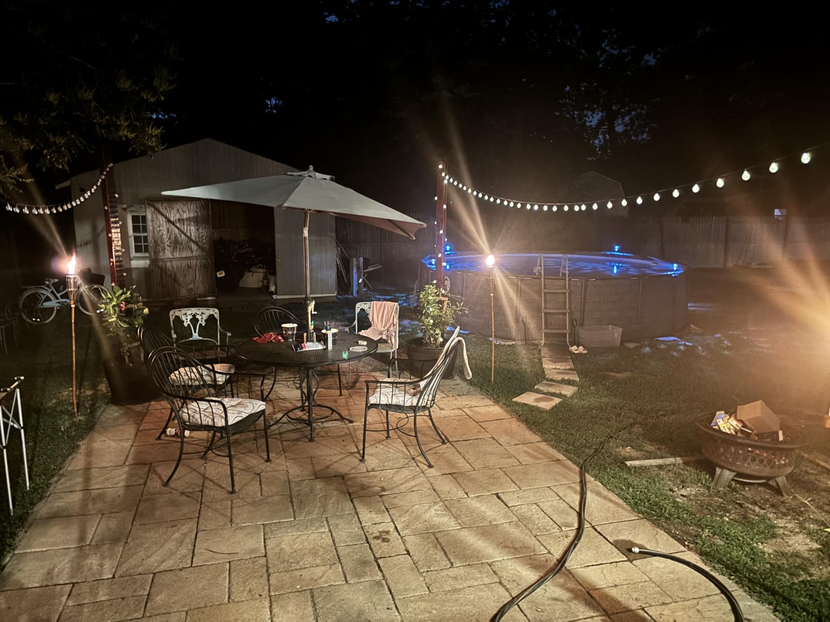 Brightown Solar String Lights Outdoor Waterproof 2 Pack Total 120 LED 73 FT customer photo 1