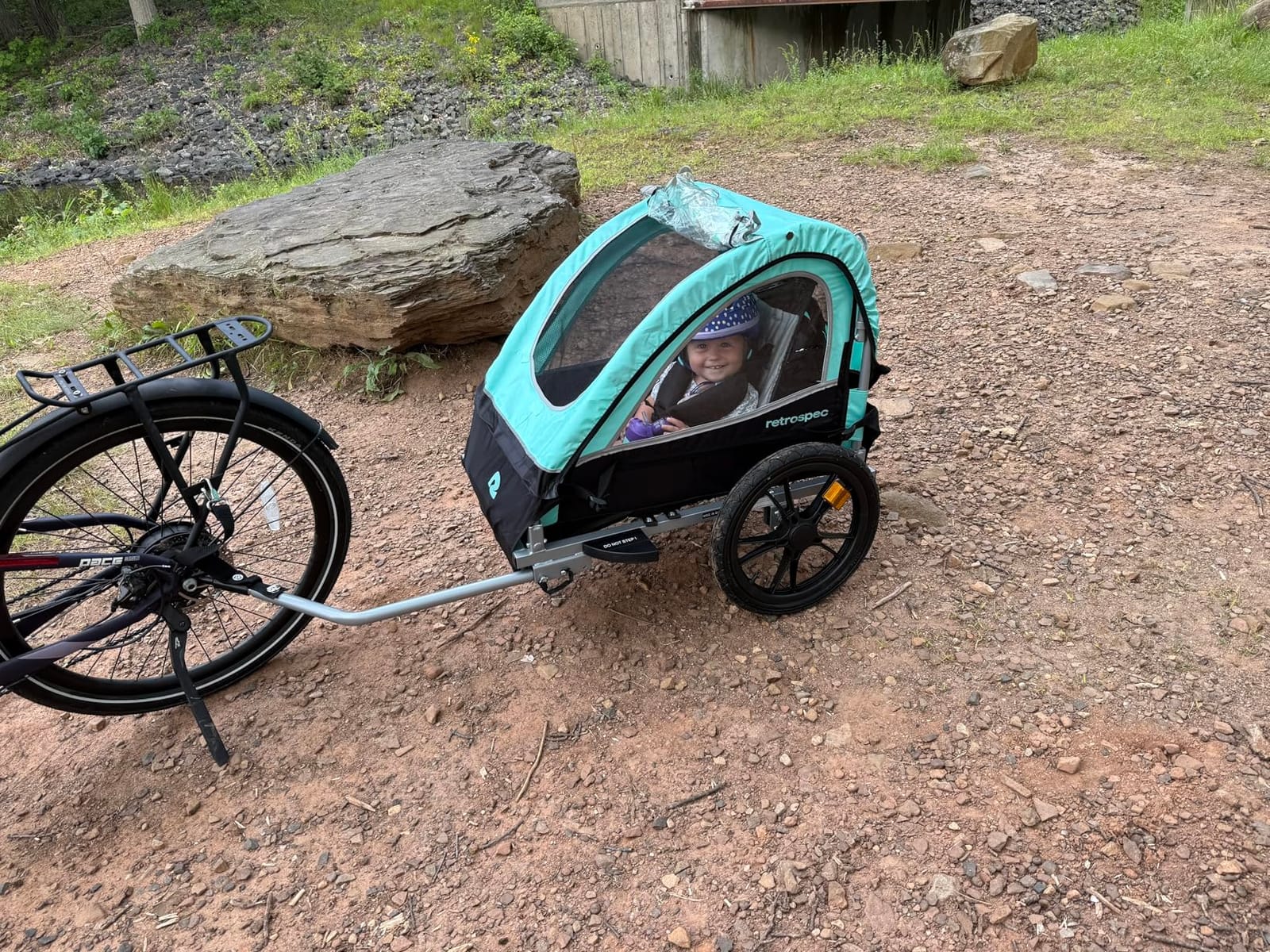 Retrospec Rover Kids Bicycle Trailer Single and Double Passenger Children’s Foldable customer photo 2