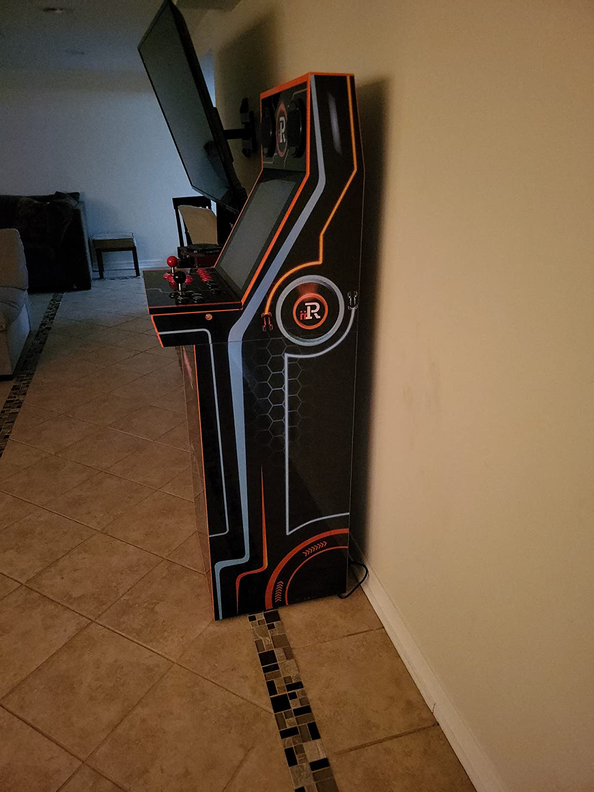 Premium Bartop Arcade Console Original Design 64GB Memory w/Expandable Game Library Wifi, Bluetooth, Sanwa-like Controls. Pre-Loaded With 11 Games Including Dragon's Lair, Beach Buggy Racing and more! customer photo 2