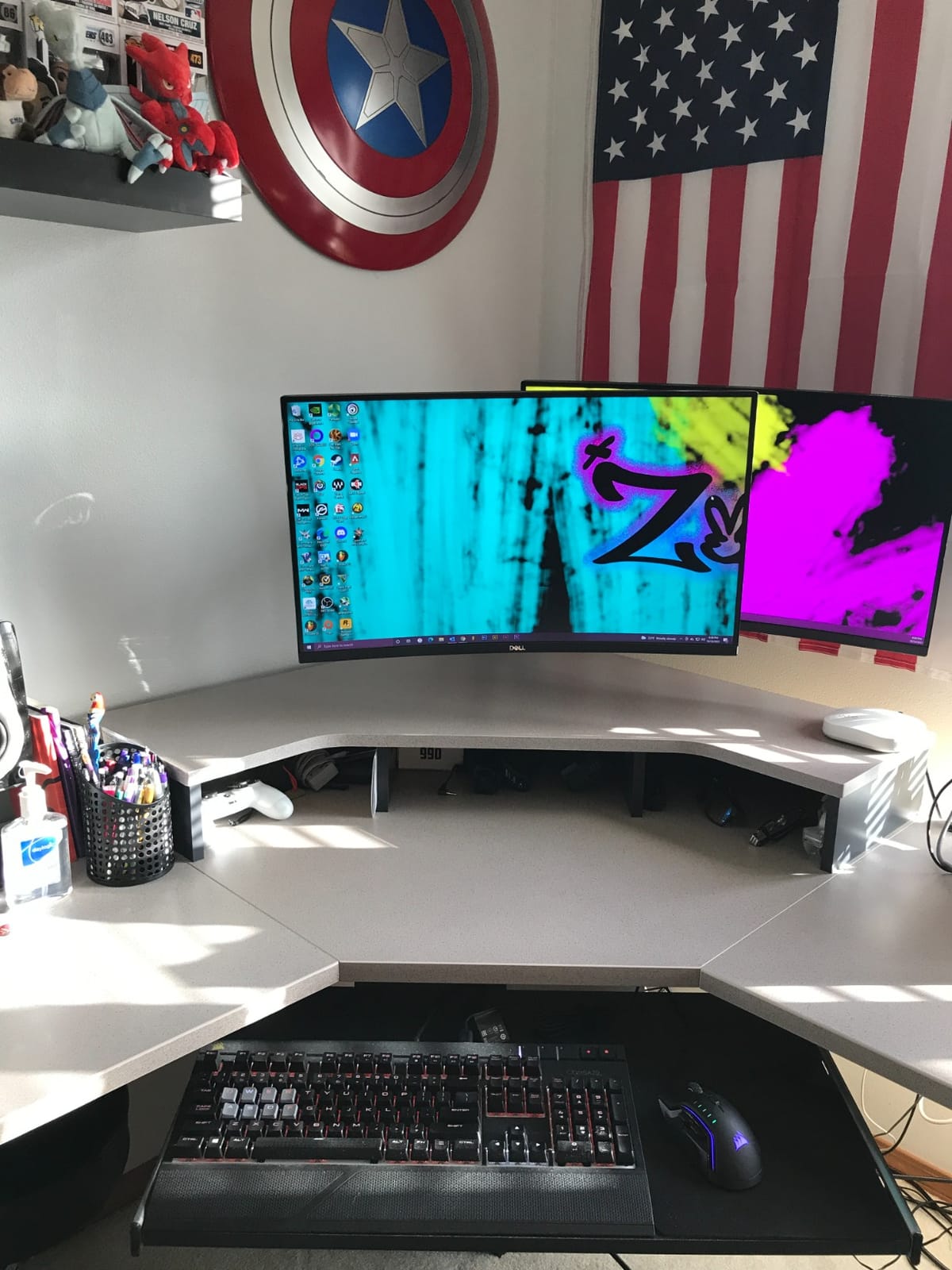 Heavy-Duty Dual Monitor Arm Desk Mount for up to 35