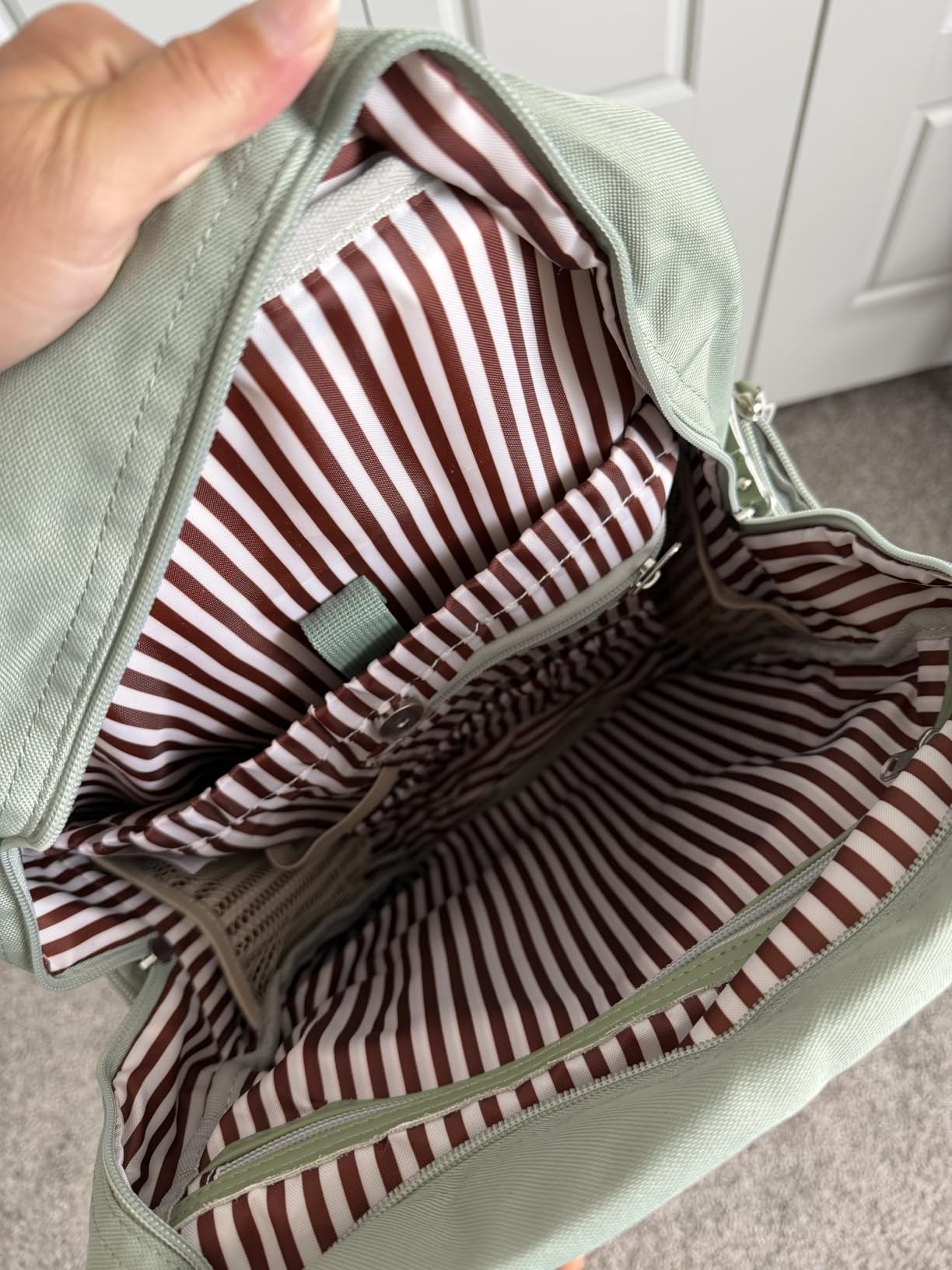 Parker Baby Co. Diaper Bag Backpack with Changing Pad - Black customer photo 1