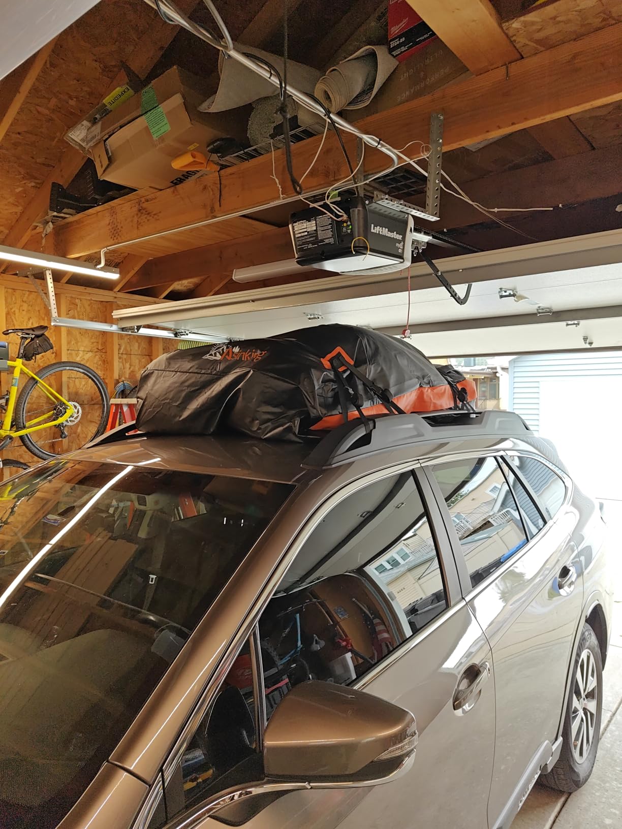 Car Rooftop Cargo Carrier Bag, 21 Cubic Feet 100% Waterproof Heavy Duty 840D Car Roof Bag for All Vehicle with/Without Racks - Anti-Slip Mat, 6 Door Hooks, Storage Bags, 2 Extra Straps, Luggage Lock customer photo 1