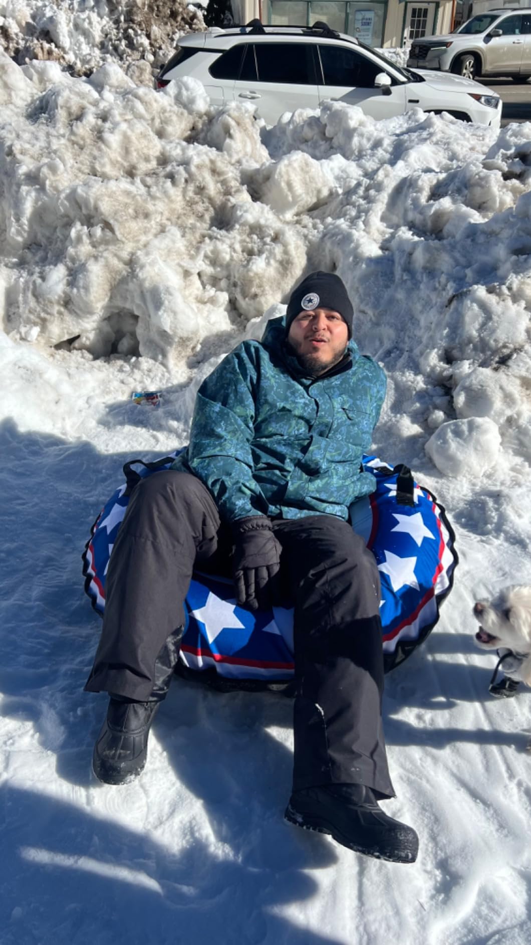 GoSports 44 Inch Heavy-Duty Winter Snow Tube with Premium Canvas Cover - Choose Your Style - Commercial Grade Sled customer photo 2