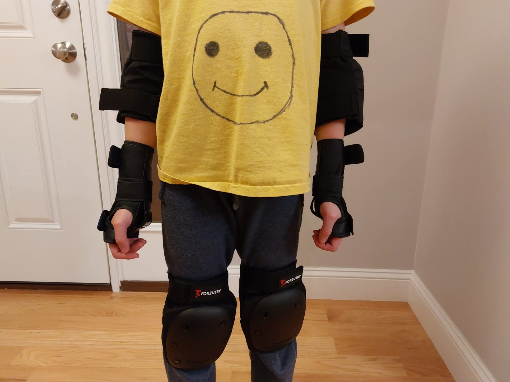 Adult&Kids Knee Pads Elbow Pads Wrist Guards 6 in 1 Protective Gear Set customer photo 1