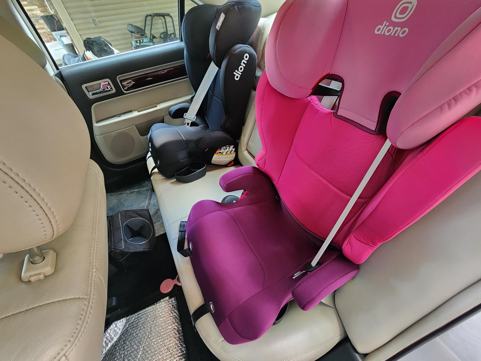 Diono Cambria 2 XL, Dual Latch Connectors, 2-in-1 Belt Positioning Booster Seat, High-Back to Backless Booster, Space and Room to Grow, 7 Headrest Positions, 8 Years 1 Booster Seat, Black customer photo 1