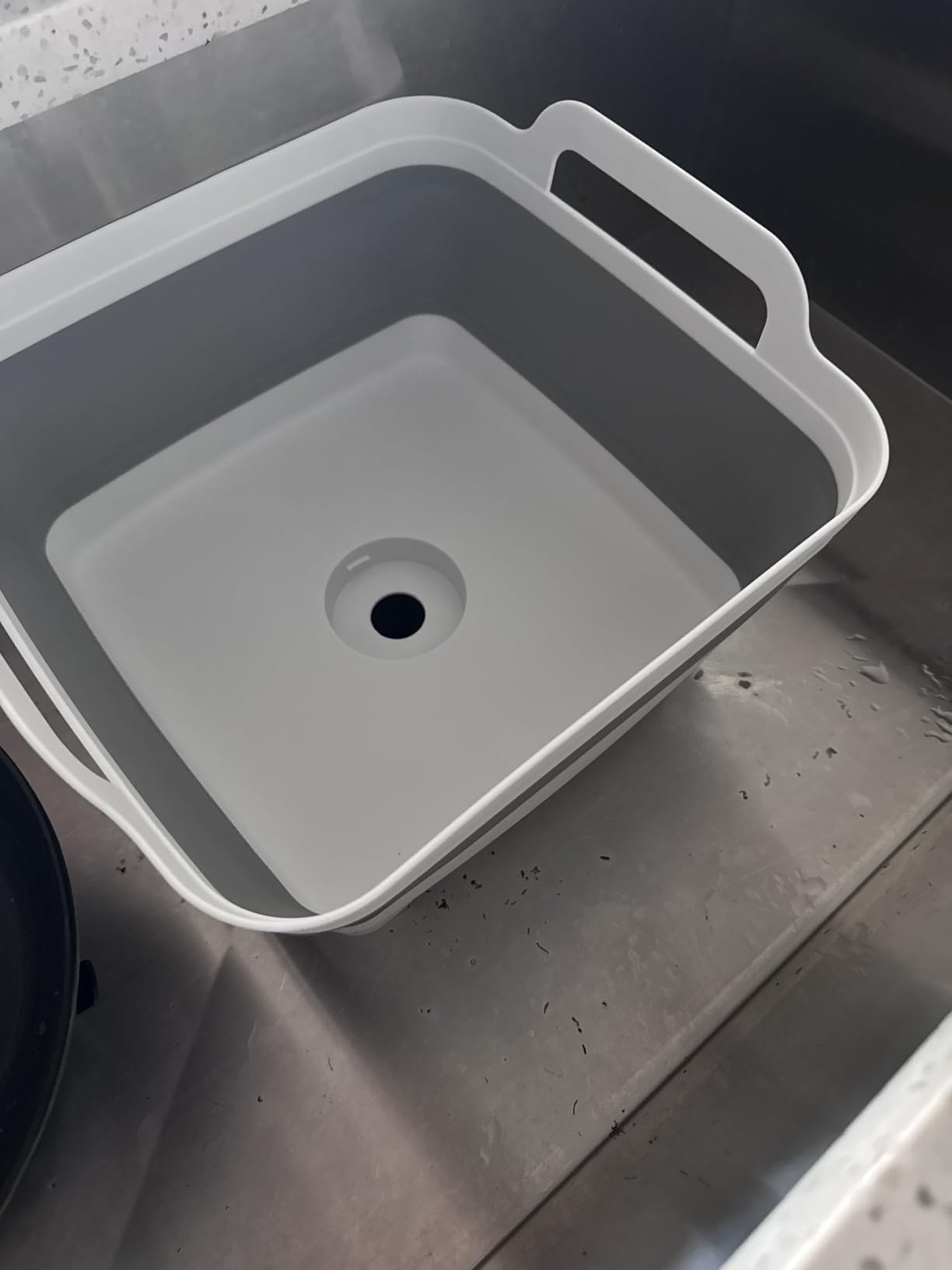 Collapsible Dish Basin with Drain Plug, Foldable Wash Basin 2.4 Gal (9L) customer photo 1