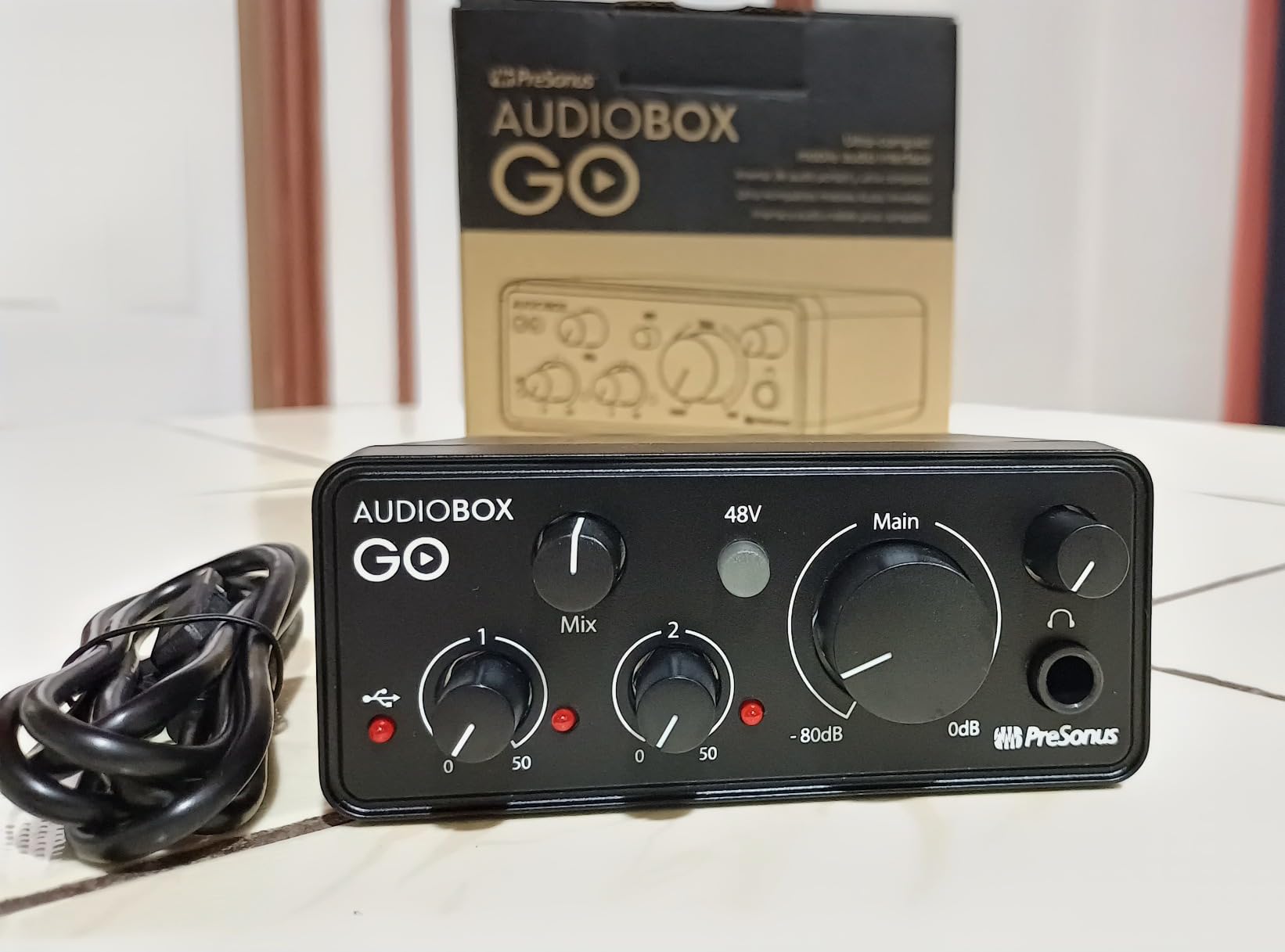 PreSonus AudioBox GO | USB-C Audio Interface for music production with Studio One DAW Recording Software, Music Tutorials, Sound Samples and Virtual Instruments customer photo 2