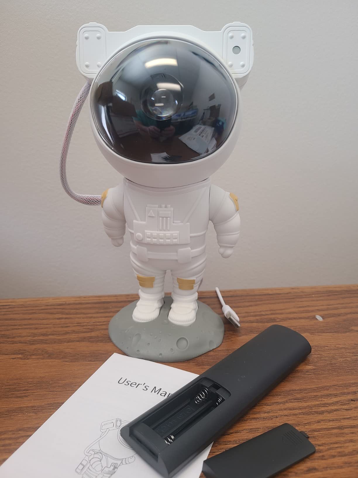 Kids Astronaut Star Projector Night Light - Galaxy Space Lamp with Remote, 8 Nebula Effects, Timer, 360° Rotating Head, Cool Room Decor, Birthday Christmas Gift for Children Teens customer photo 1