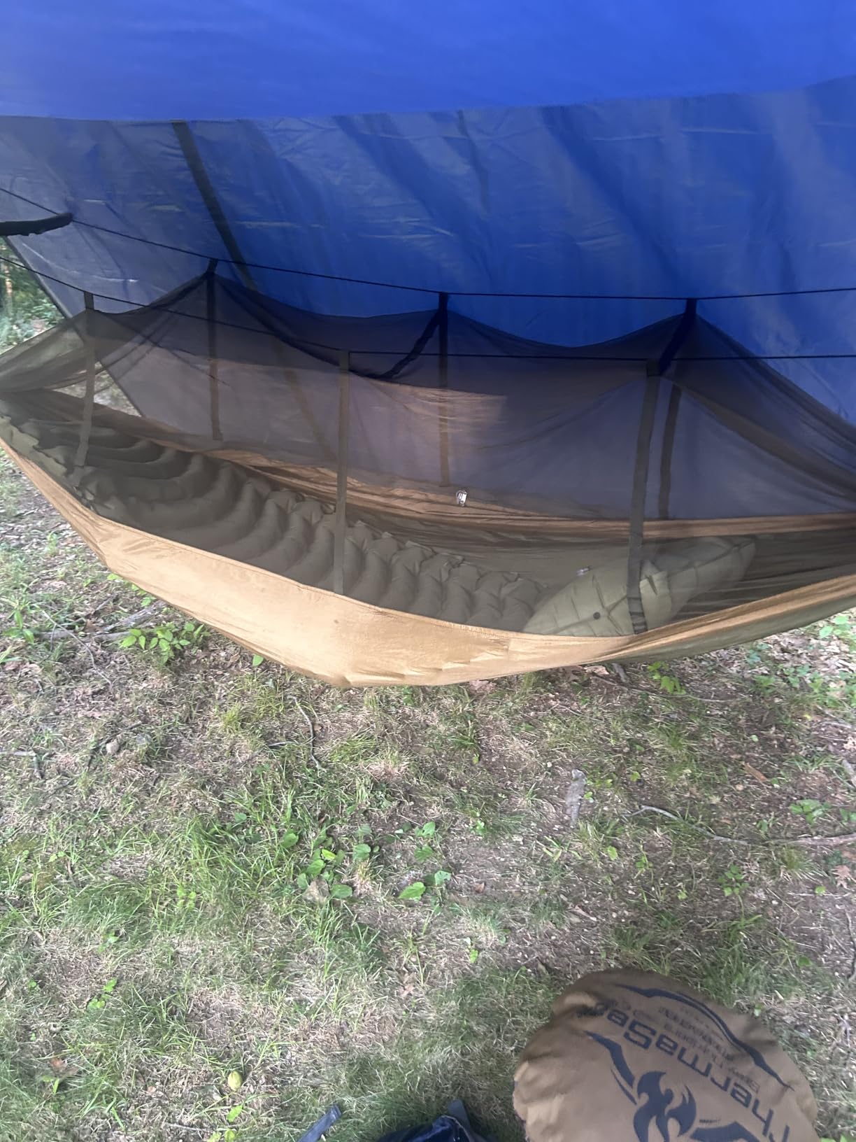 Sunyear Camping Hammock, Portable Single & Double Hammock with Net, 2 Person Hammock Tent with 2 * 10ft Straps, Best for Outdoor Hiking Survival Travel customer photo 1