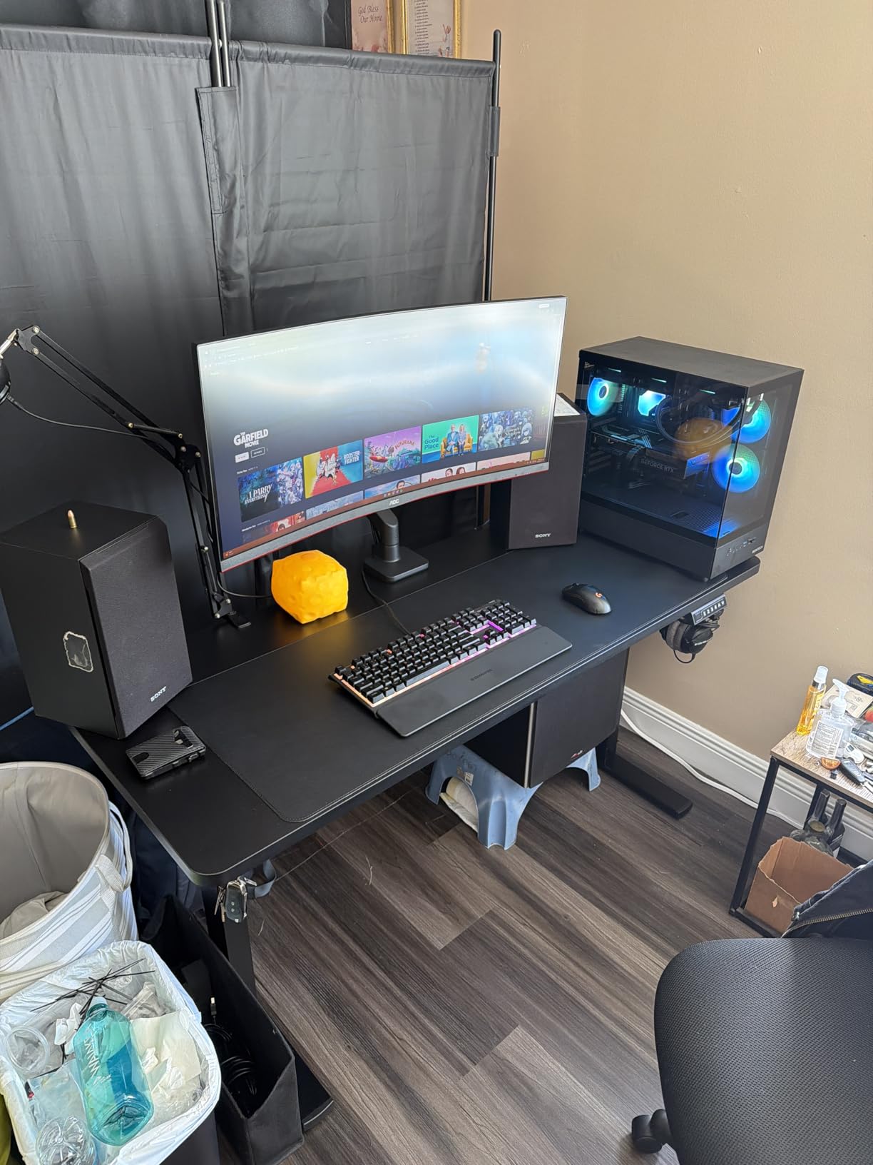 VIVO Black 71 x 30 in Standing Desk, DESK-KIT-1B7B customer photo 1