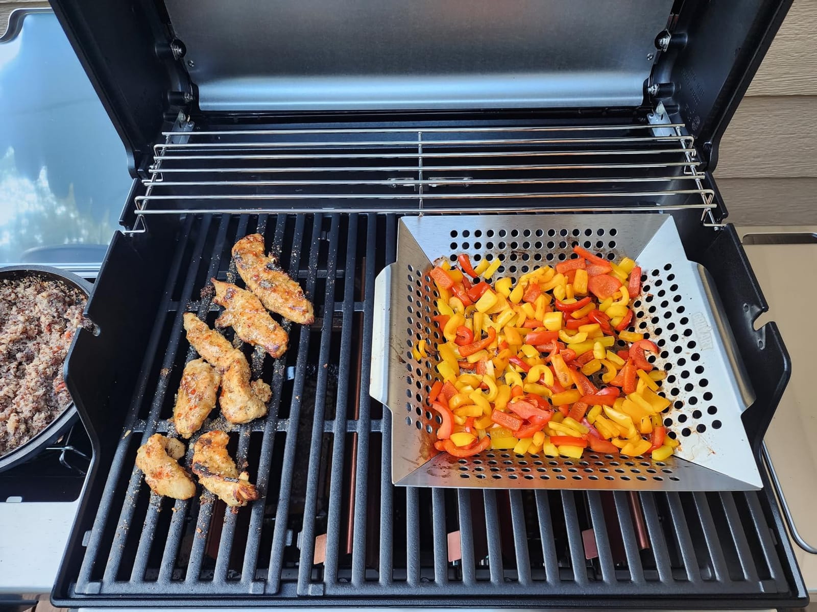 GRILLART Grill Basket Heavy Duty -Large Grill Baskets for Outdoor Grill Vegetables -Stainless Steel Veggie Grilling Basket/Pan - Lasting Grill Vegetable Basket BBQ Grill Accessories, Gifts for Dad Men customer photo 2