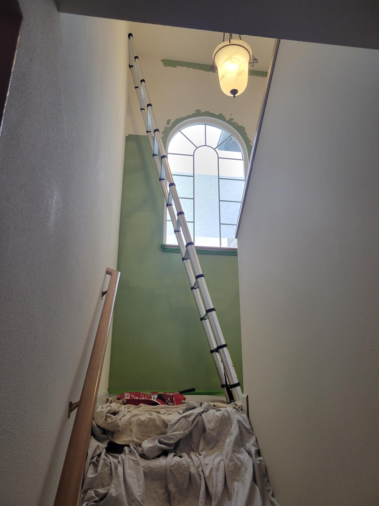 SocTone Telescoping Ladder, Stabilizers, Extension Ladder(12.5FT Standard) customer photo 2