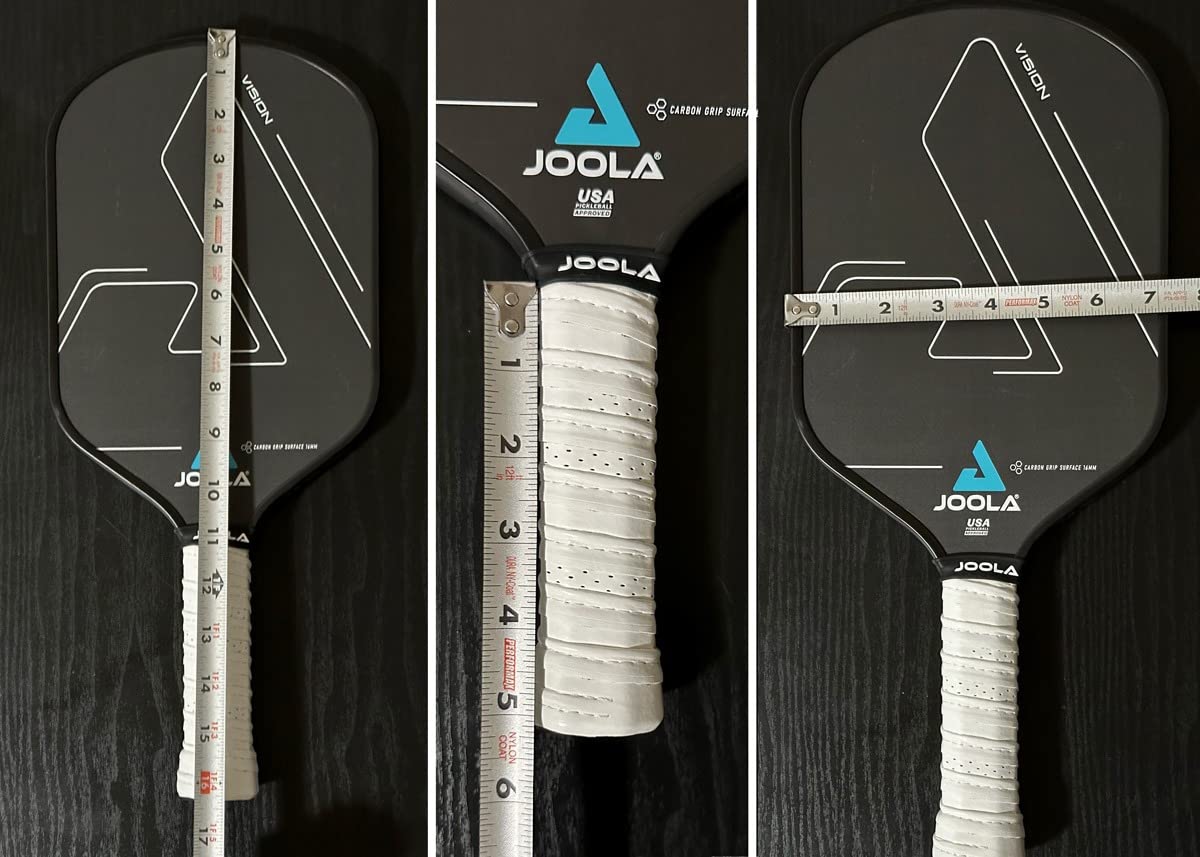 JOOLA Vision Pickleball Paddle with Textured Carbon Grip Surface Technology for Maximum Spin and Control with Added Power - Polypropylene Honeycomb Core Pickleball Racket 16mm customer photo 1