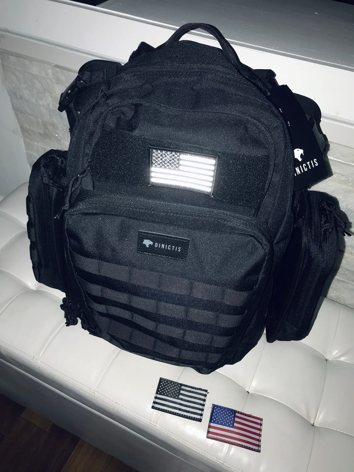 Dinictis Dad Diaper Bag Backpack with Diaper Changing Mat - Black Camo customer photo 1