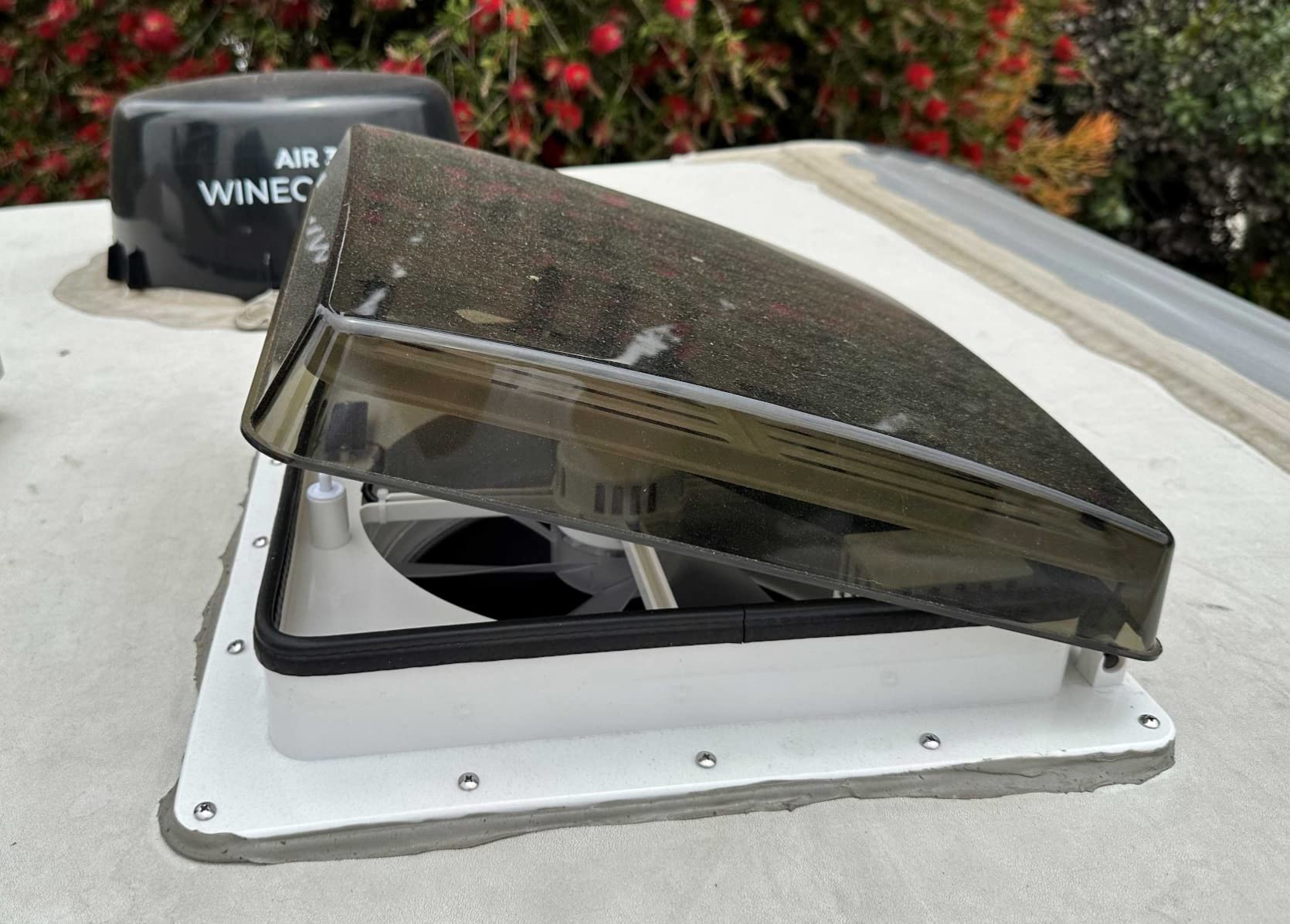 RV Roof Vent Fan 14x14, Quiet 12V(24V Max) with Remote Control &Rain Sensor customer photo 1